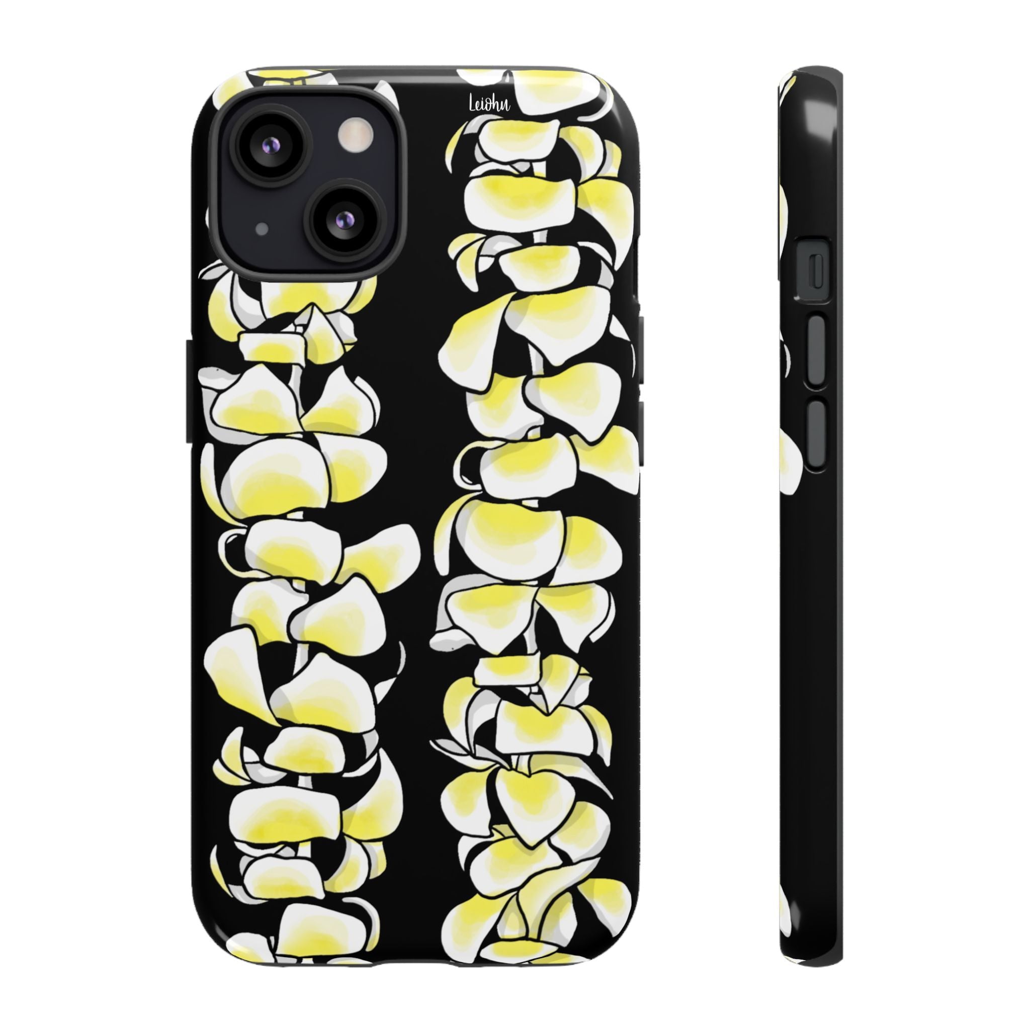 Plumeria Lei - Black - LEIOHU DESIGNS