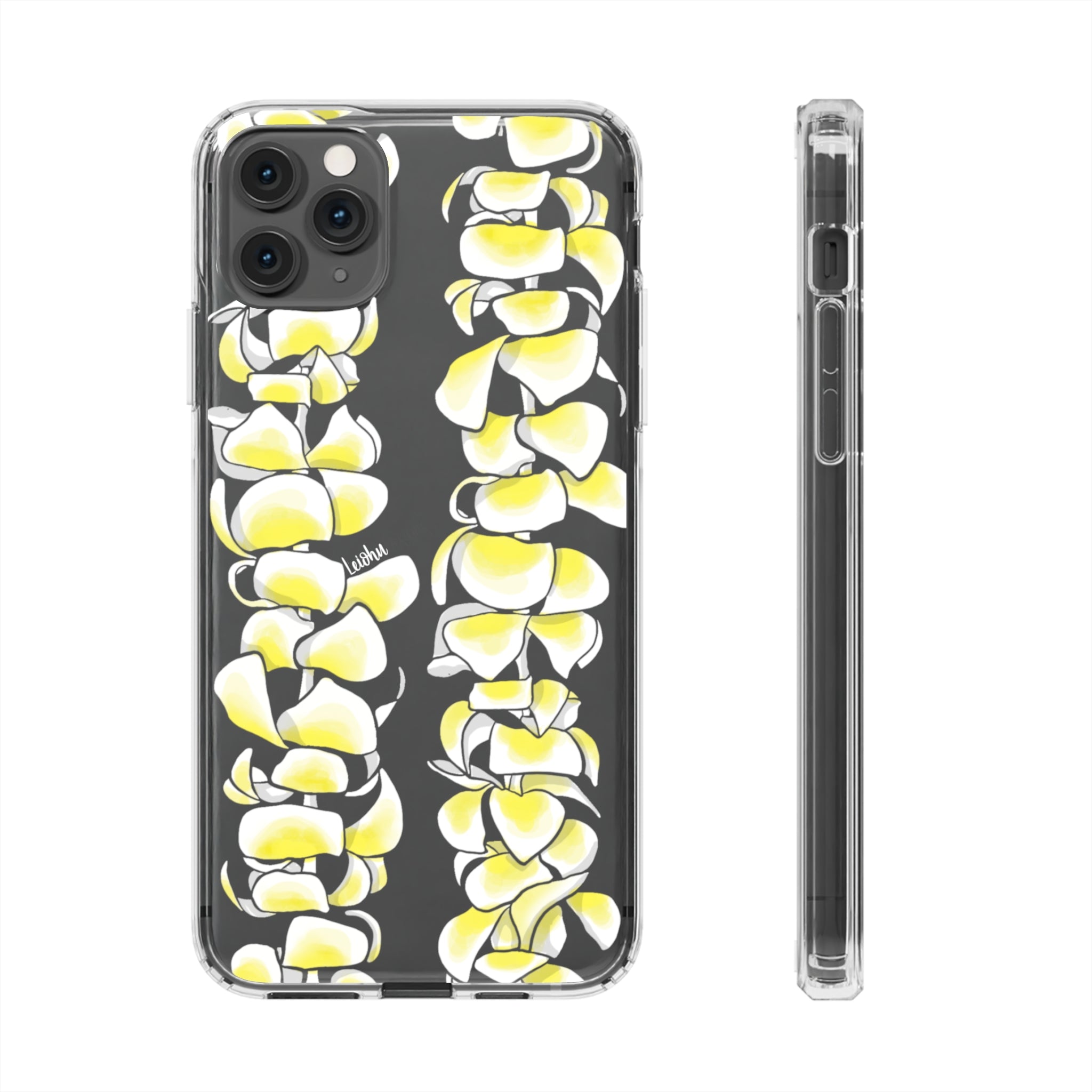 Plumeria Lei - Clear Case - LEIOHU DESIGNS