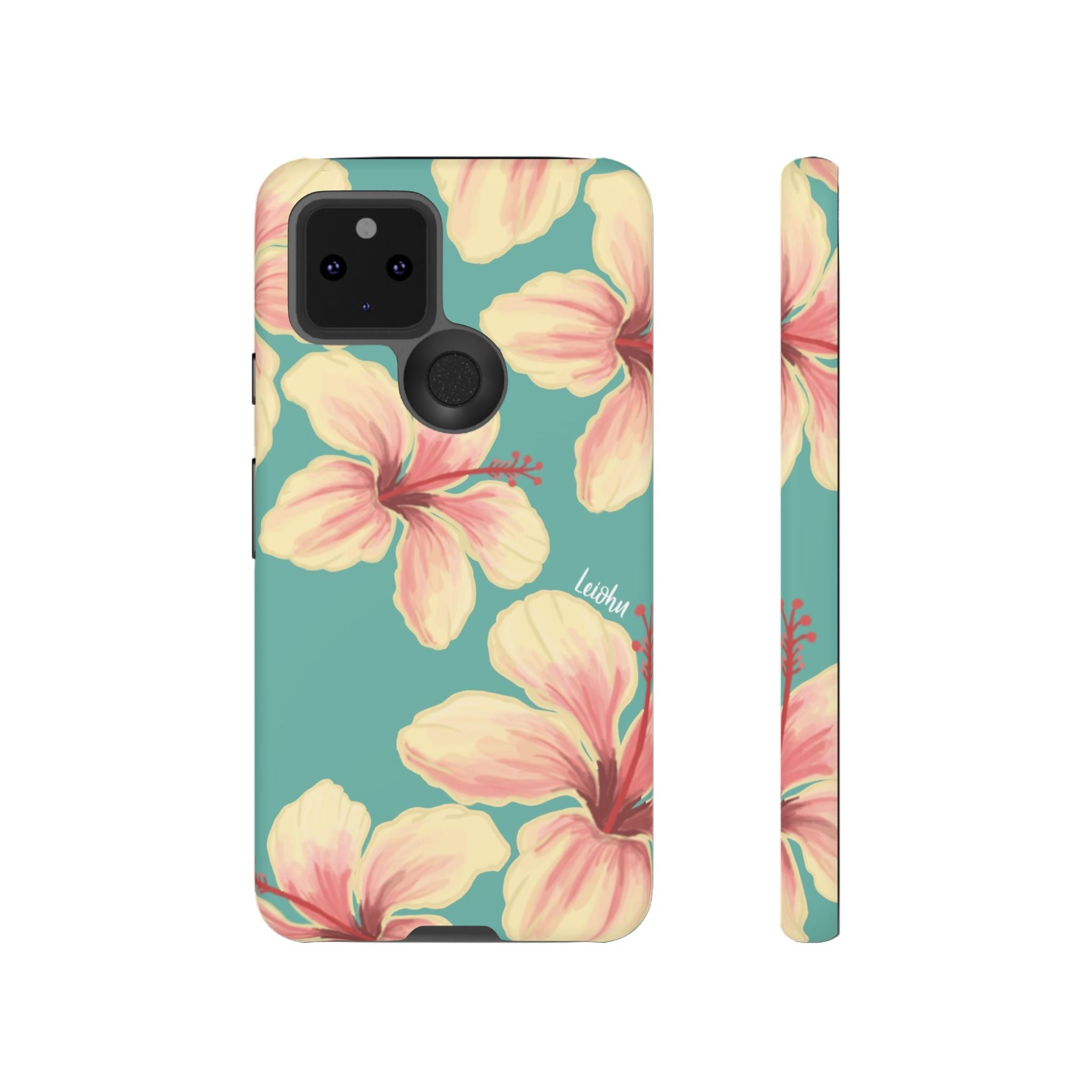 Hibiscus - Teal - Google Pixel - LEIOHU DESIGNS