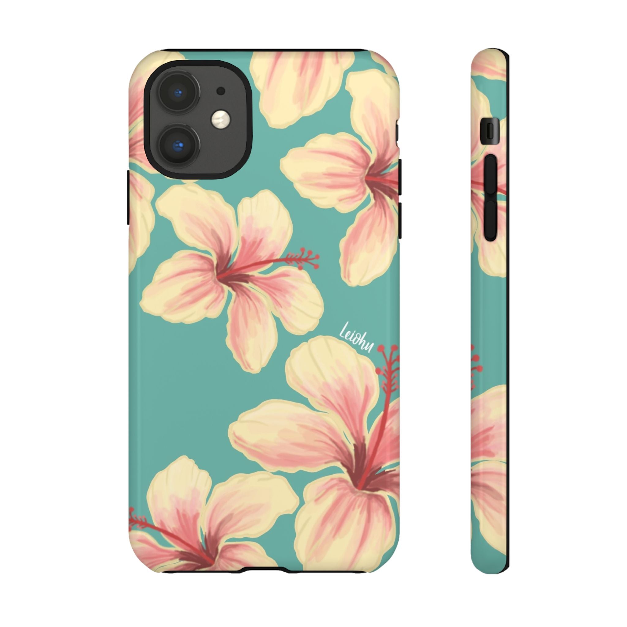 Hibiscus - Teal - LEIOHU DESIGNS