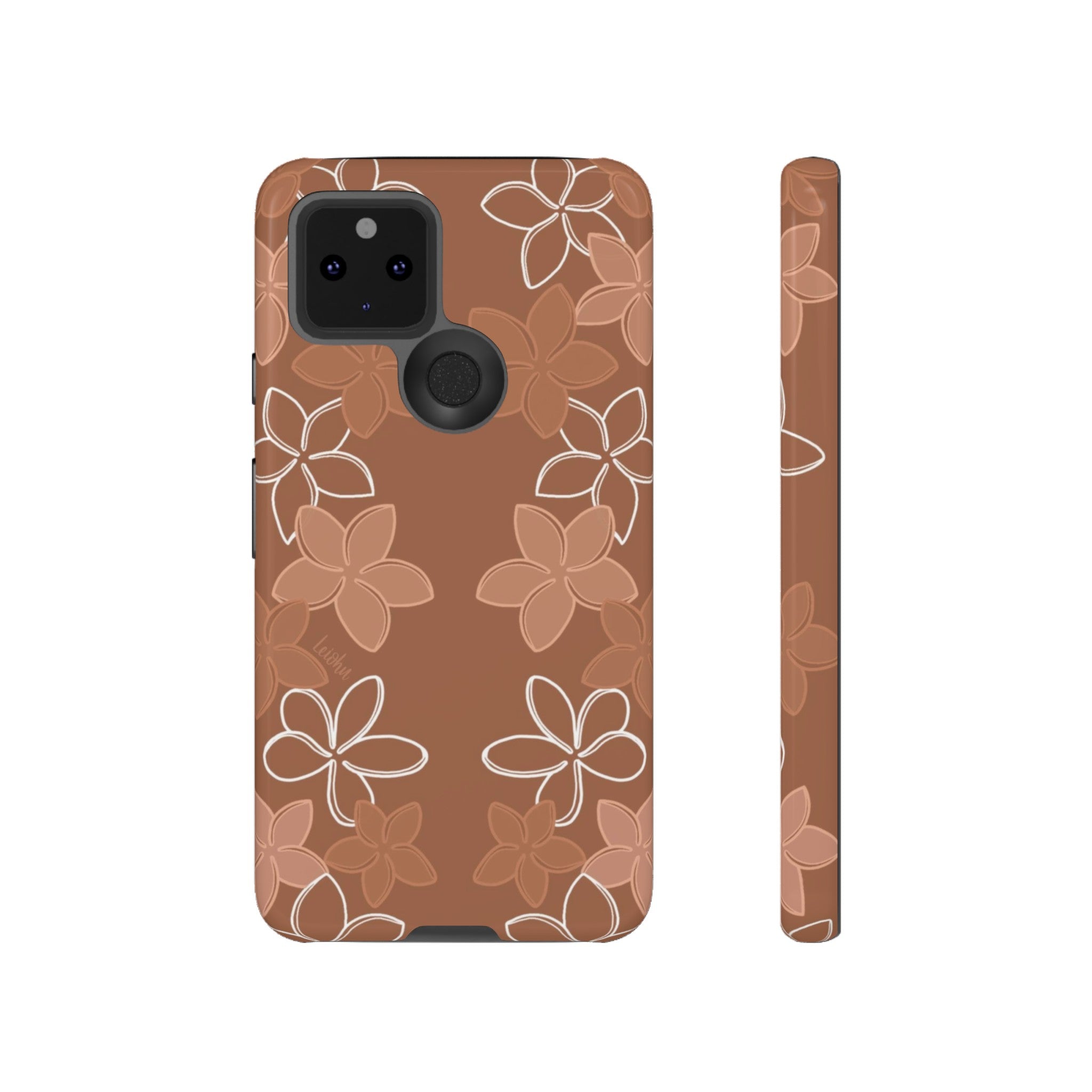 Pua Melia Lei - Mocha - Google Pixel - LEIOHU DESIGNS