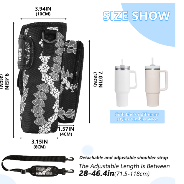 Tumbler Carrier - Forever Lei - 'Ele'ele - LEIOHU DESIGNS