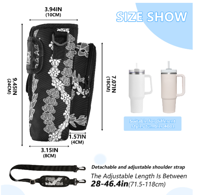 Tumbler Carrier - Forever Lei - 'Ele'ele - LEIOHU DESIGNS