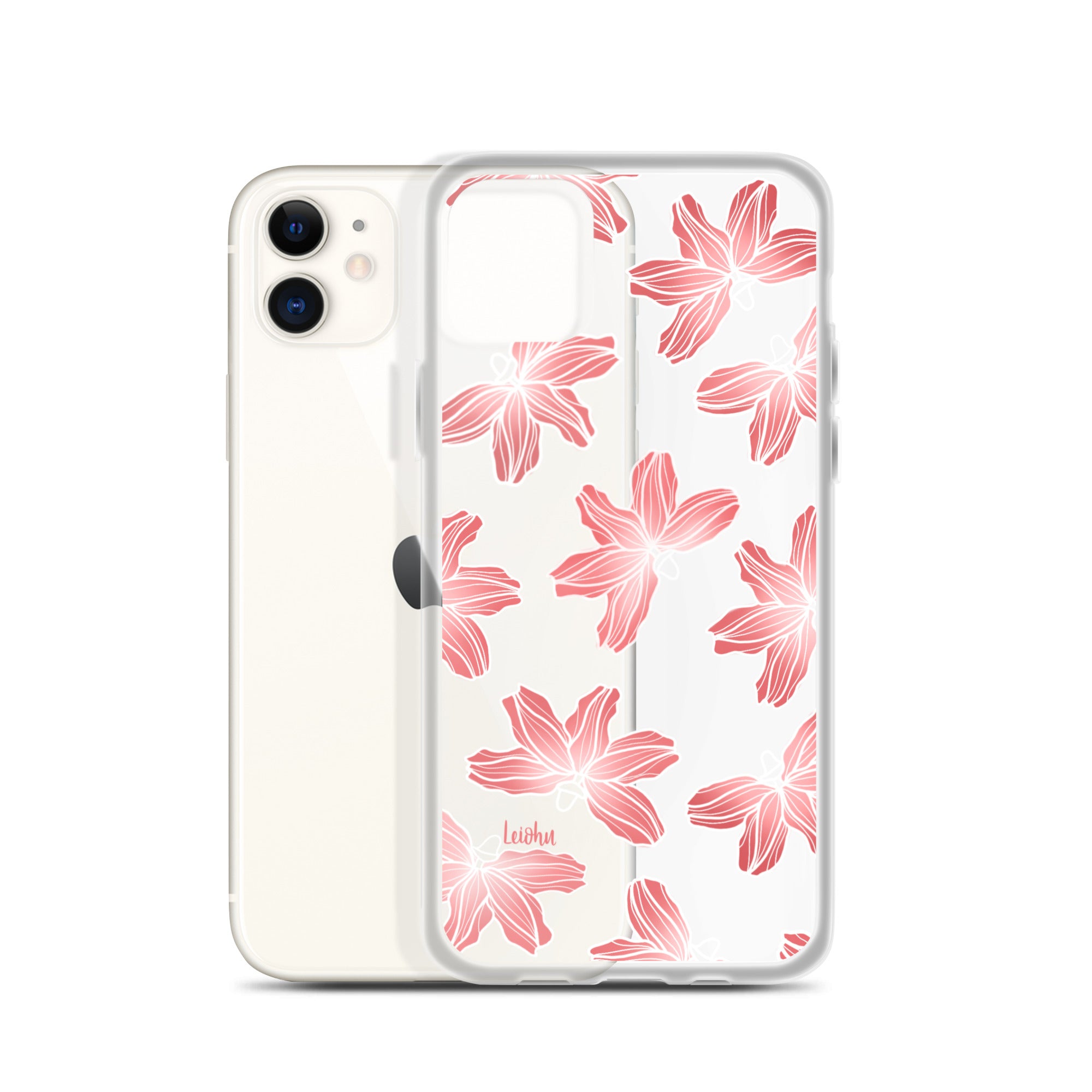 Naupaka Dream - iPhone Clear Case - LEIOHU DESIGNS