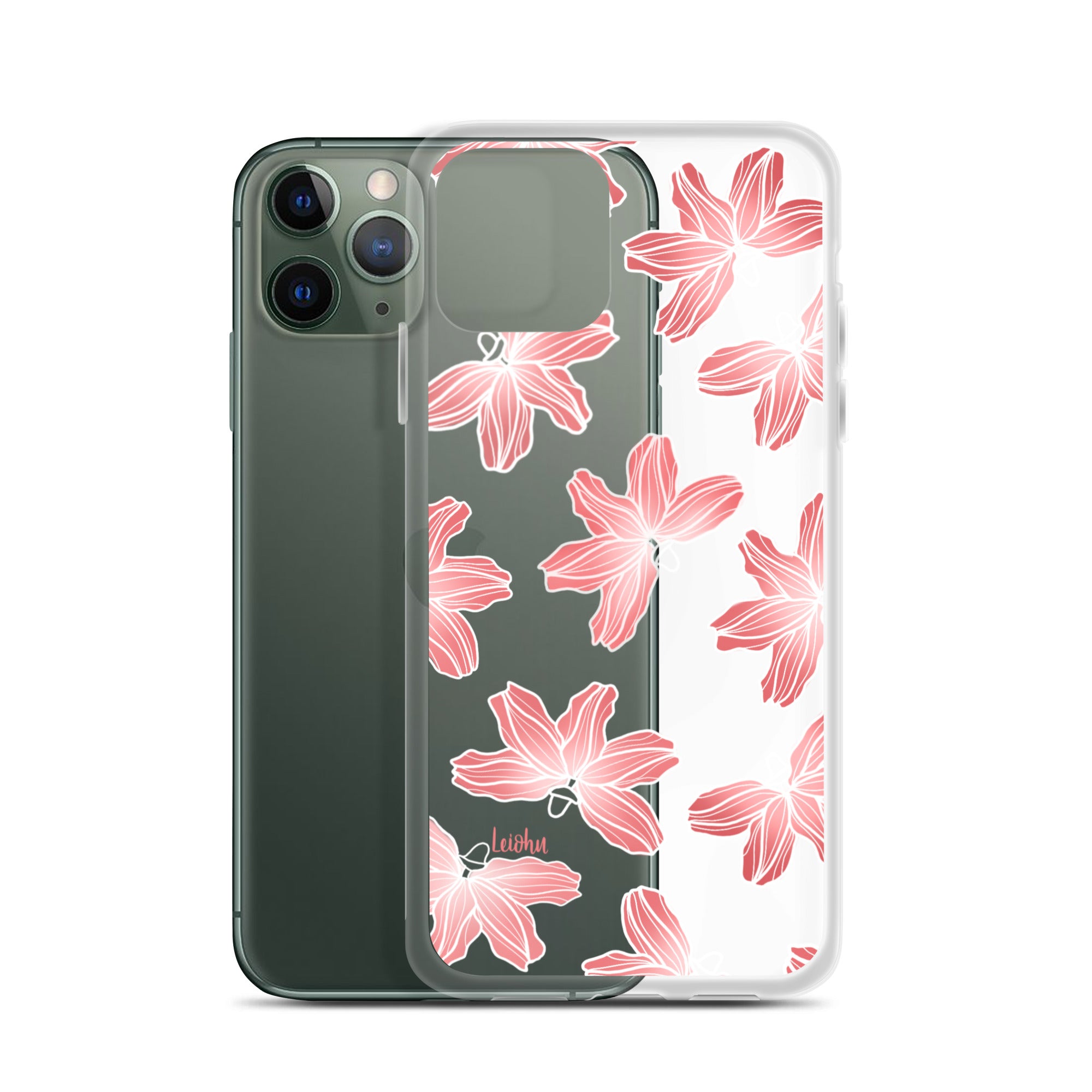 Naupaka Dream - iPhone Clear Case - LEIOHU DESIGNS