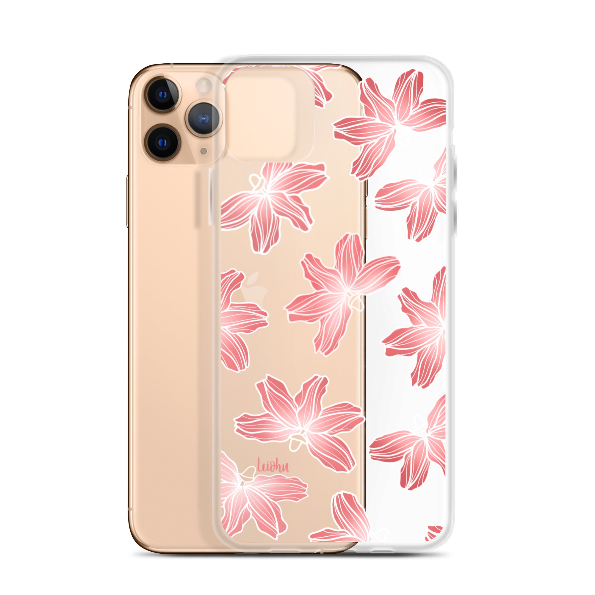 Naupaka Dream - iPhone Clear Case - LEIOHU DESIGNS