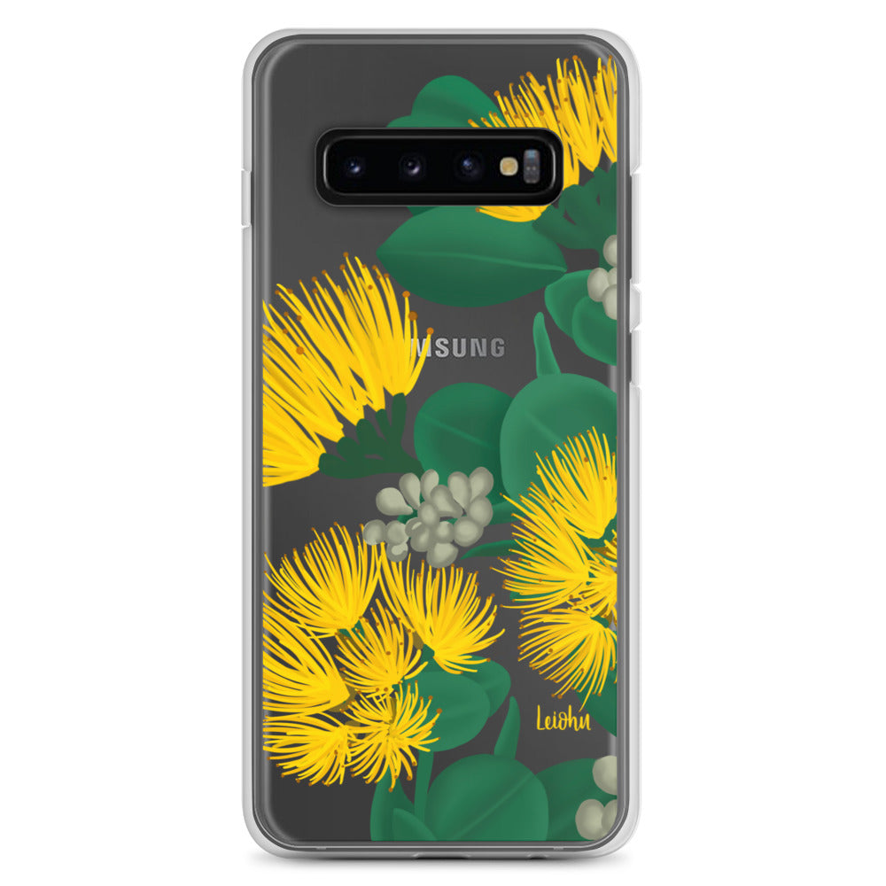 'Ōhi'a Lehua - Melemele - Clear Case for Samsung® - LEIOHU DESIGNS