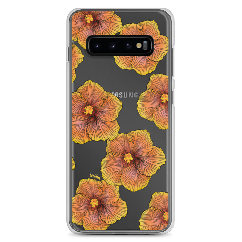 Sunrise Hibiscus - Clear Case for Samsung® - LEIOHU DESIGNS