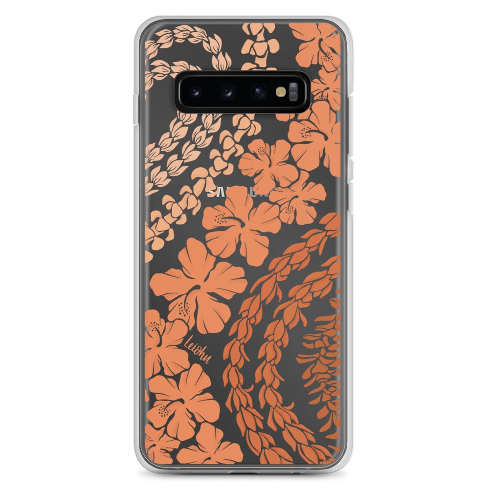 Groovy Lei - Warm - Clear Case for Samsung® - LEIOHU DESIGNS