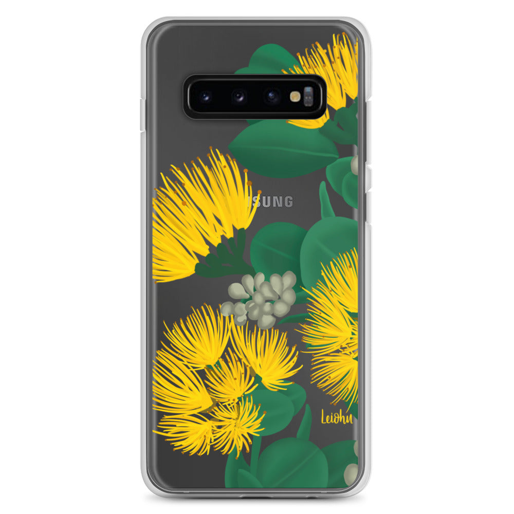 Ōhi'a Lehua - Melemele - Clear Case for Samsung® - LEIOHU DESIGNS