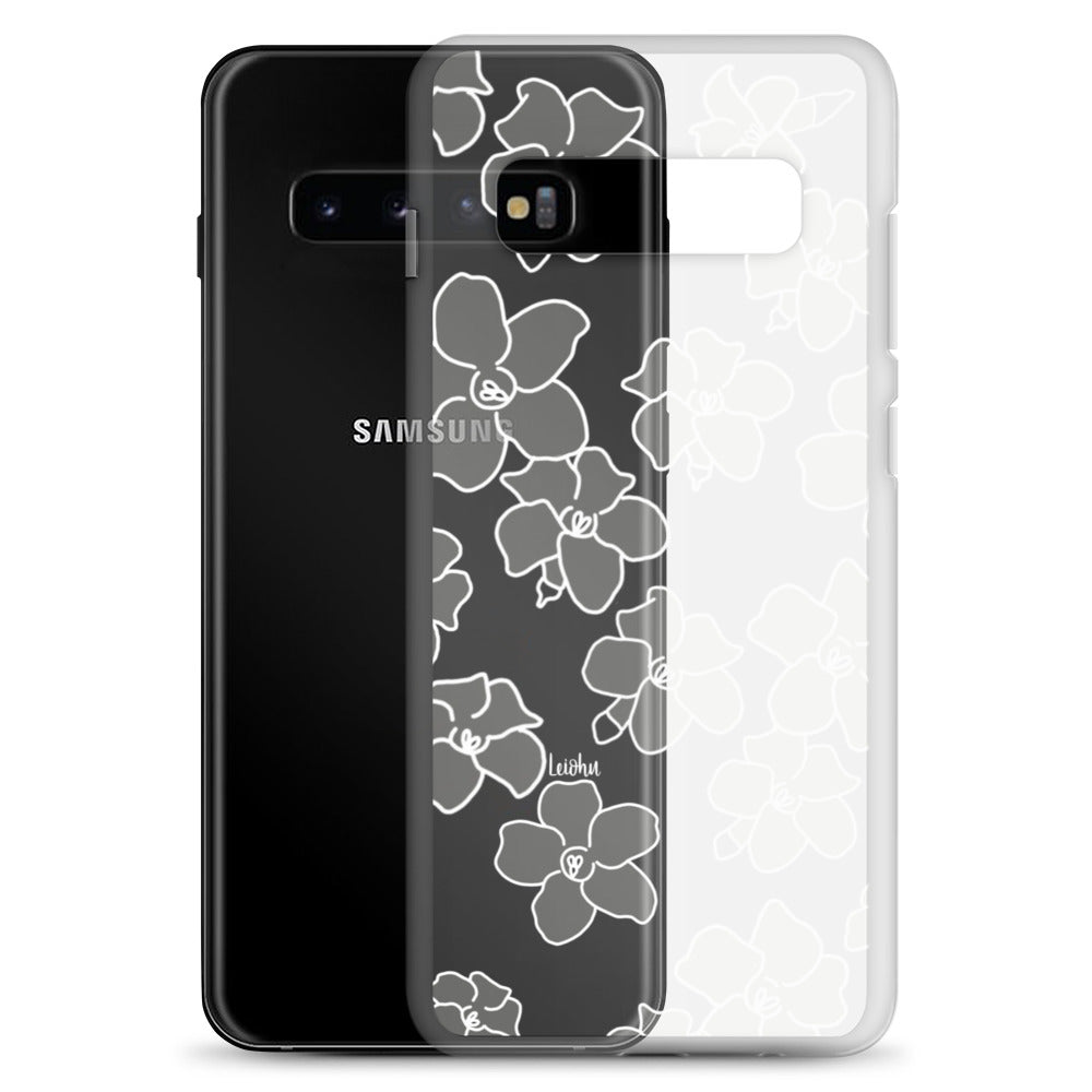 Puakenikeni - Ke'oke'o - Clear Case for Samsung® - LEIOHU DESIGNS