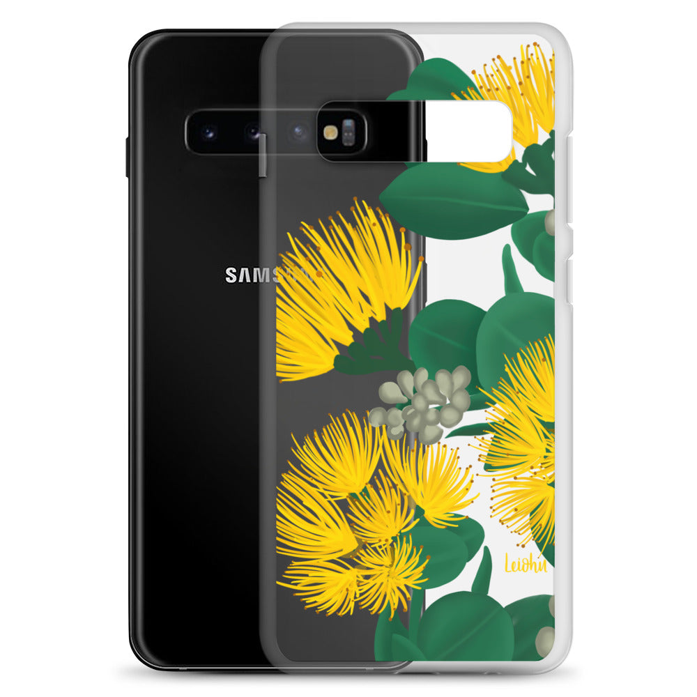 Ōhi'a Lehua - Melemele - Clear Case for Samsung® - LEIOHU DESIGNS