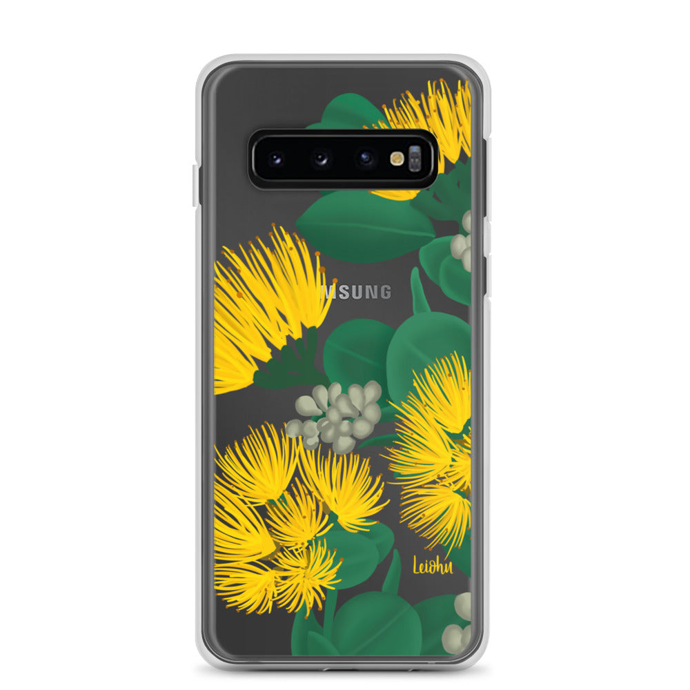 'Ōhi'a Lehua - Melemele - Clear Case for Samsung® - LEIOHU DESIGNS