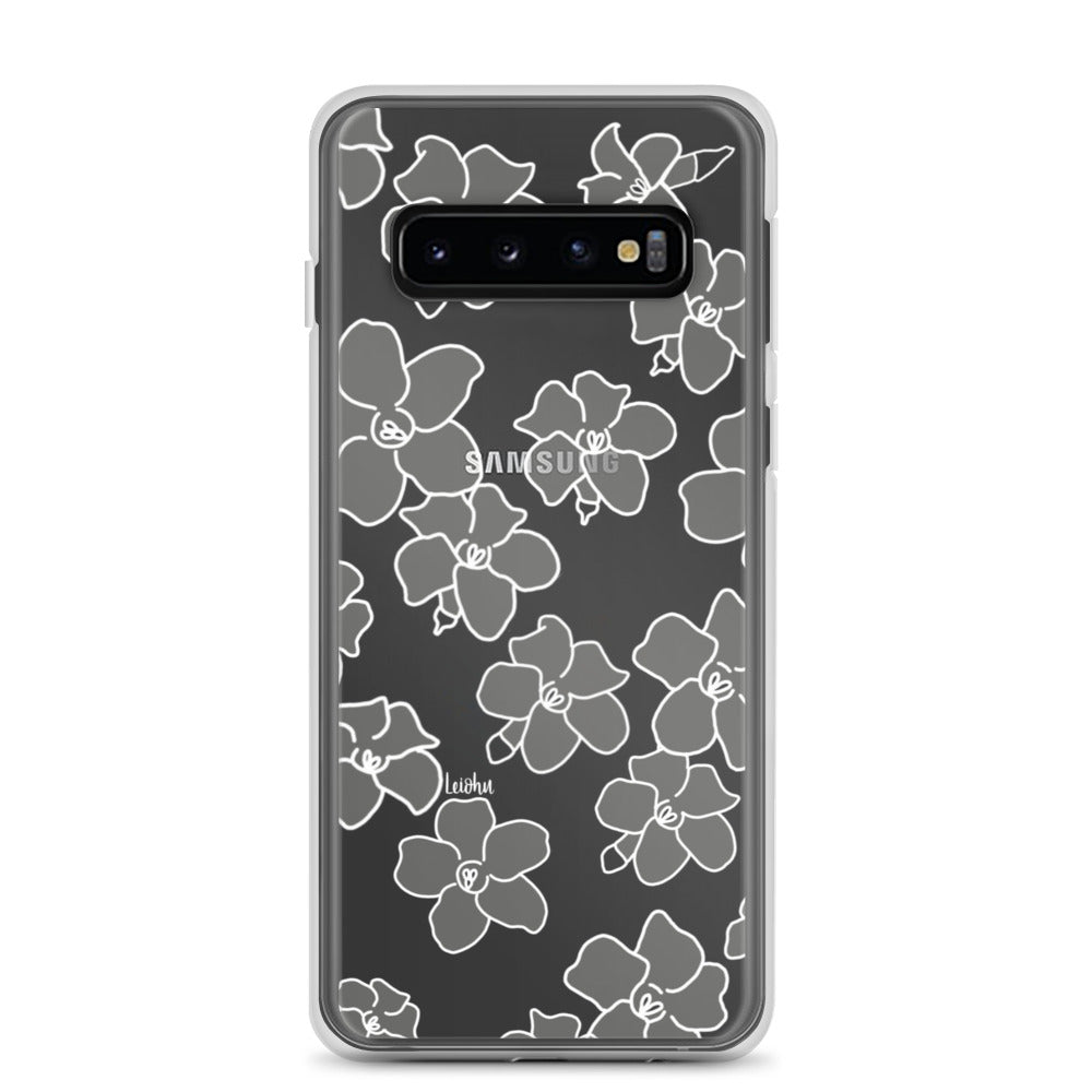 Puakenikeni - Ke'oke'o - Clear Case for Samsung® - LEIOHU DESIGNS