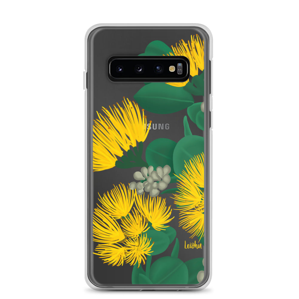 Ōhi'a Lehua - Melemele - Clear Case for Samsung® - LEIOHU DESIGNS