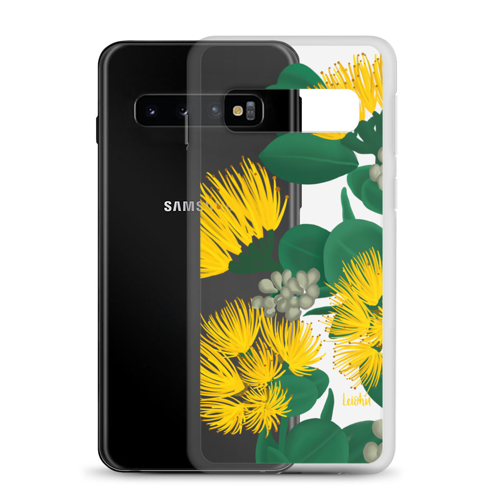 'Ōhi'a Lehua - Melemele - Clear Case for Samsung® - LEIOHU DESIGNS