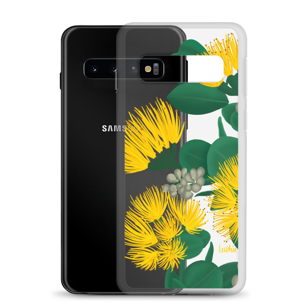 Ōhi'a Lehua - Melemele - Clear Case for Samsung® - LEIOHU DESIGNS