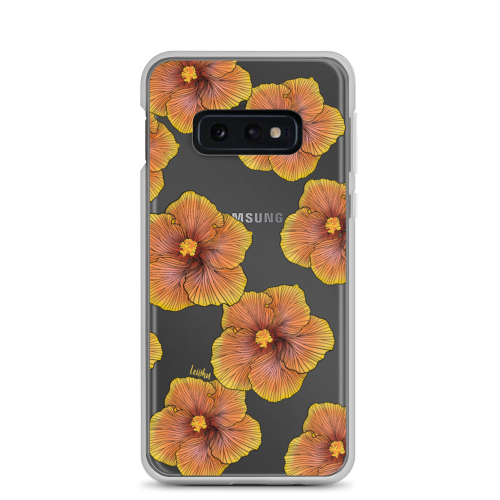 Sunrise Hibiscus - Clear Case for Samsung® - LEIOHU DESIGNS