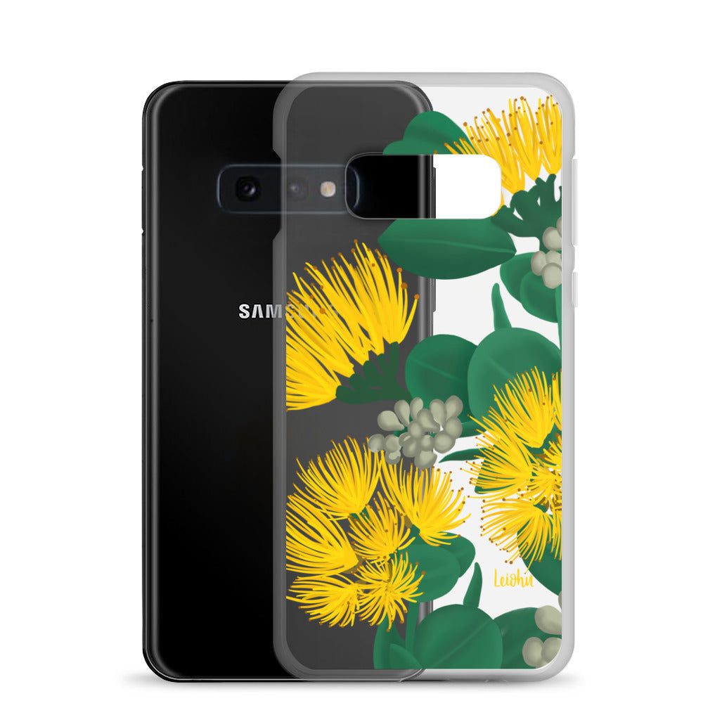 'Ōhi'a Lehua - Melemele - Clear Case for Samsung® - LEIOHU DESIGNS