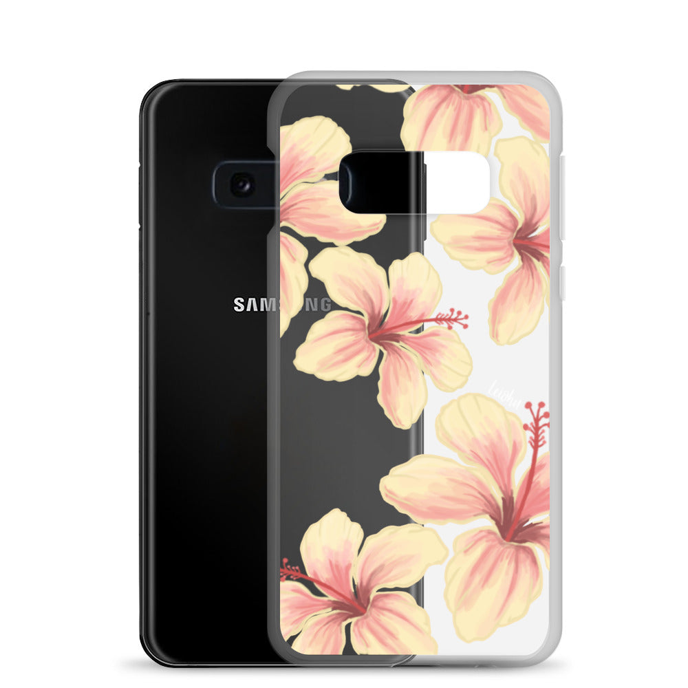 Hibiscus - Clear Case for Samsung® - LEIOHU DESIGNS