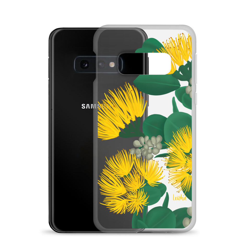 Ōhi'a Lehua - Melemele - Clear Case for Samsung® - LEIOHU DESIGNS