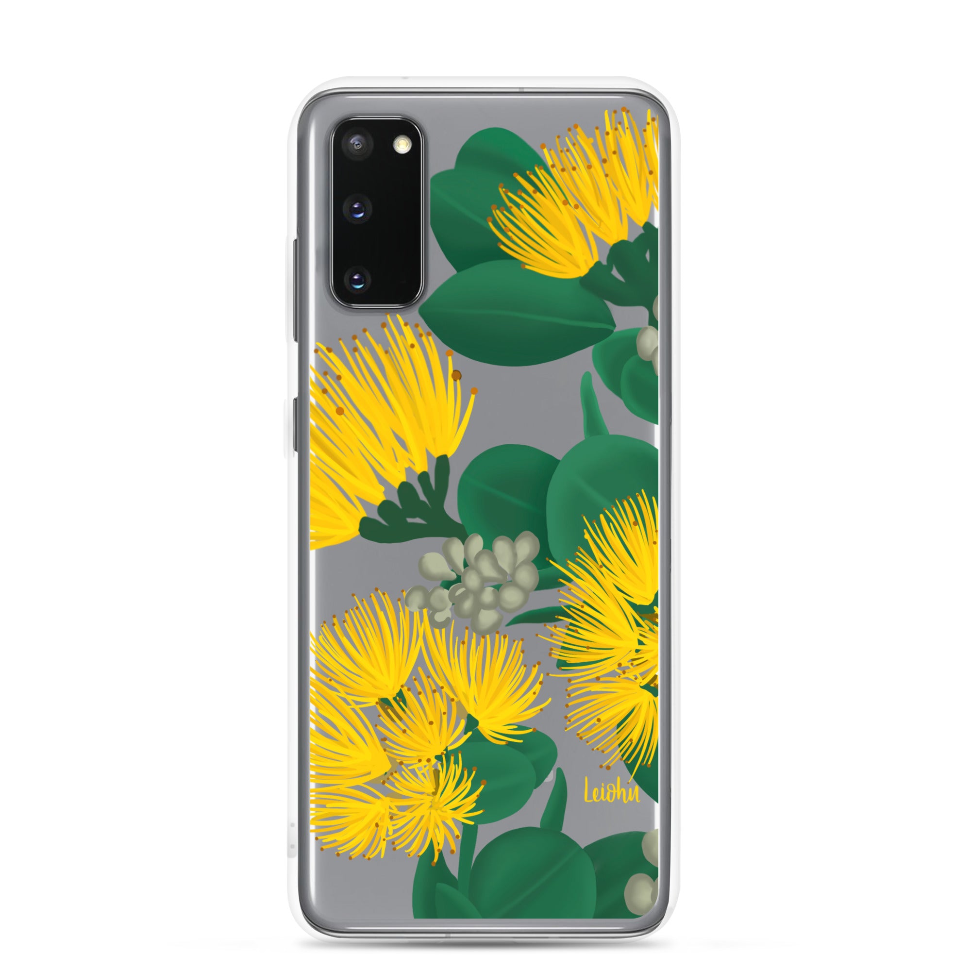 'Ōhi'a Lehua - Melemele - Clear Case for Samsung® - LEIOHU DESIGNS