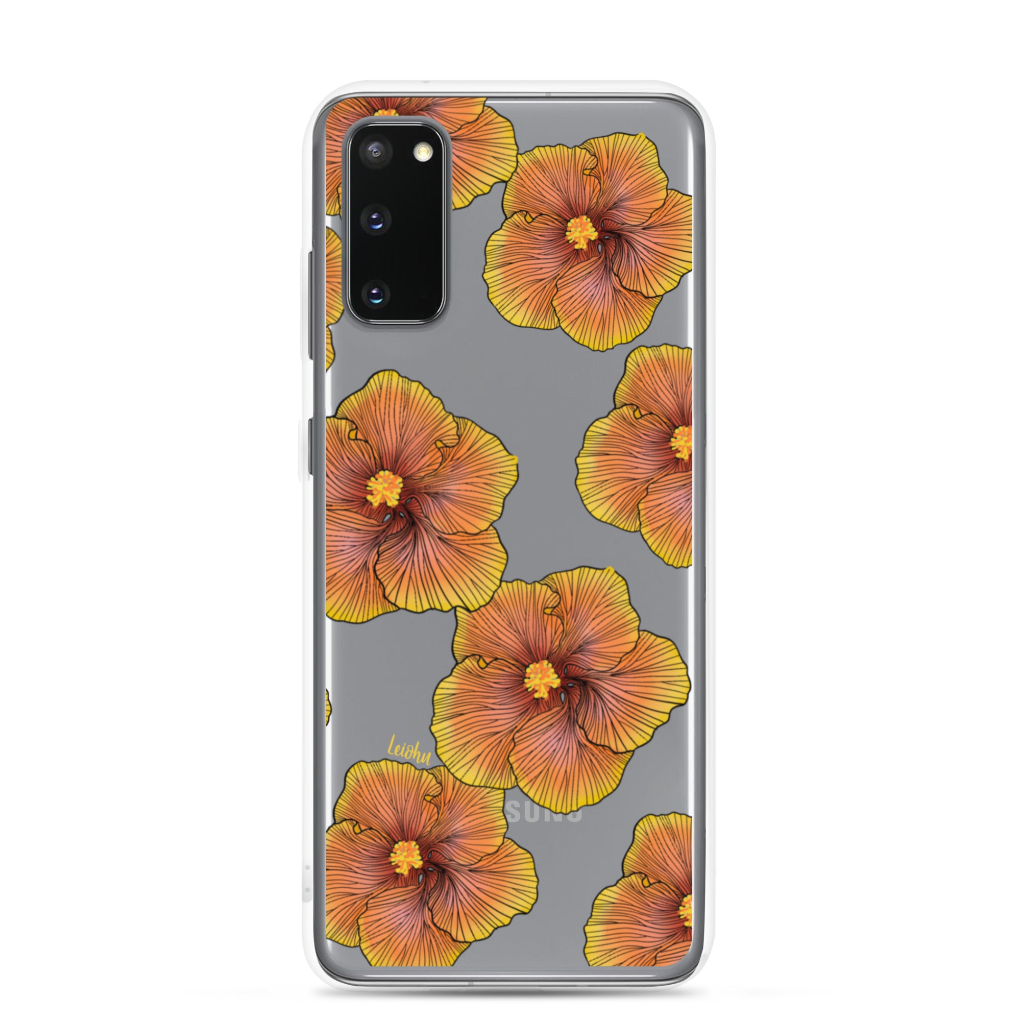 Sunrise Hibiscus - Clear Case for Samsung® - LEIOHU DESIGNS