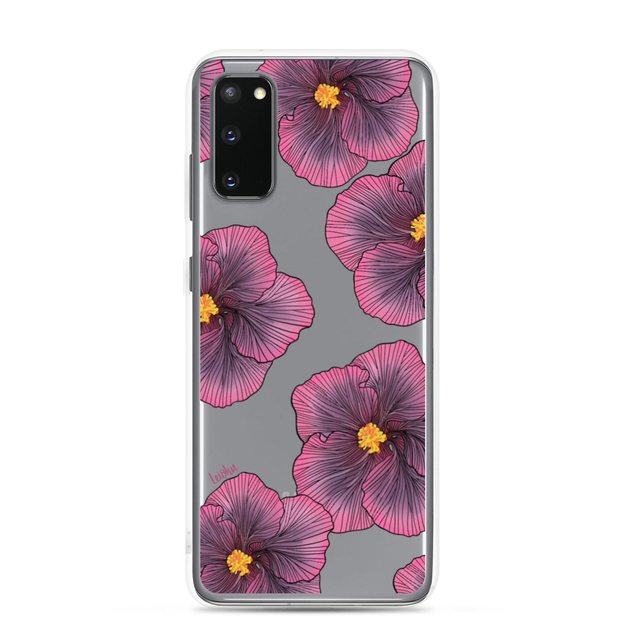 Sunset Hibiscus - Clear Case for Samsung® - LEIOHU DESIGNS
