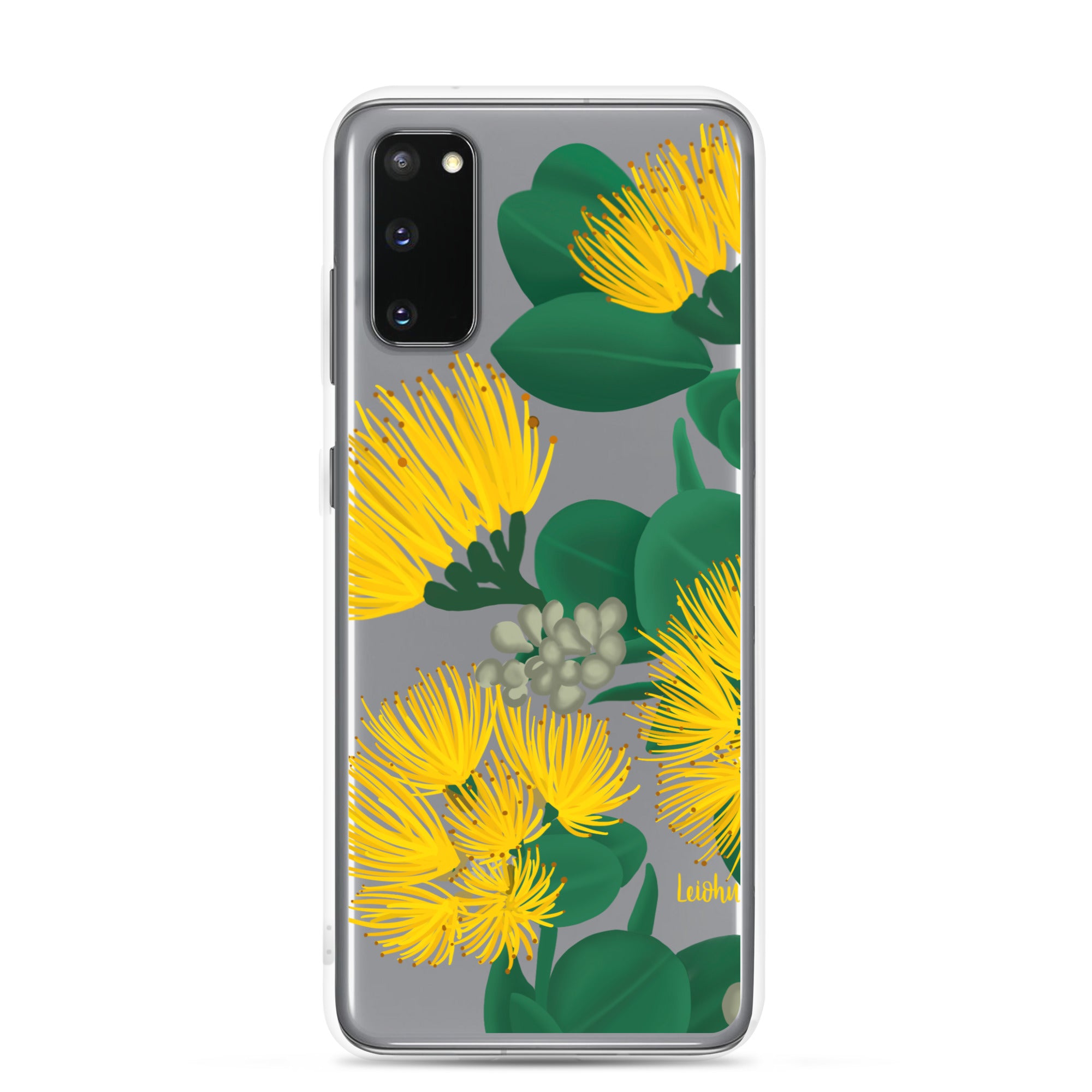 Ōhi'a Lehua - Melemele - Clear Case for Samsung® - LEIOHU DESIGNS