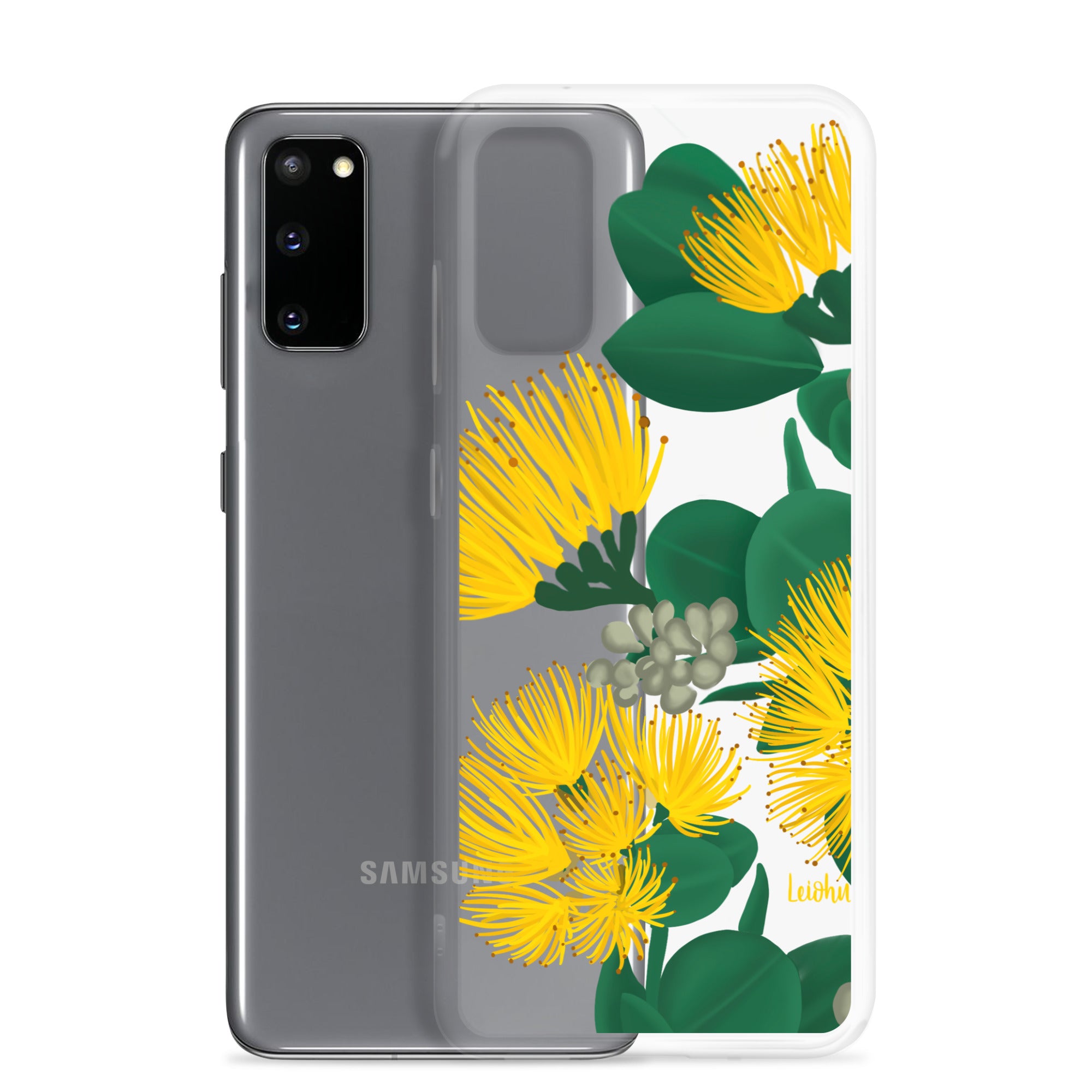 Ōhi'a Lehua - Melemele - Clear Case for Samsung® - LEIOHU DESIGNS