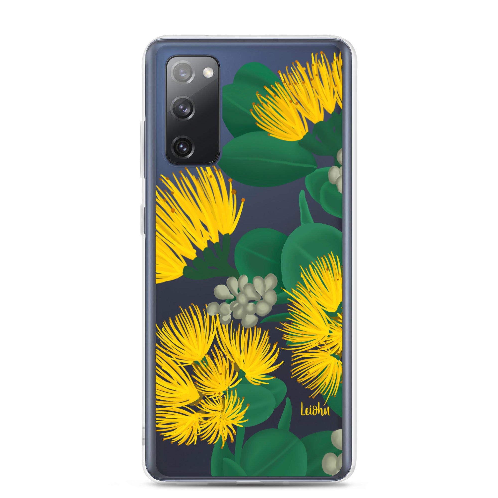 'Ōhi'a Lehua - Melemele - Clear Case for Samsung® - LEIOHU DESIGNS