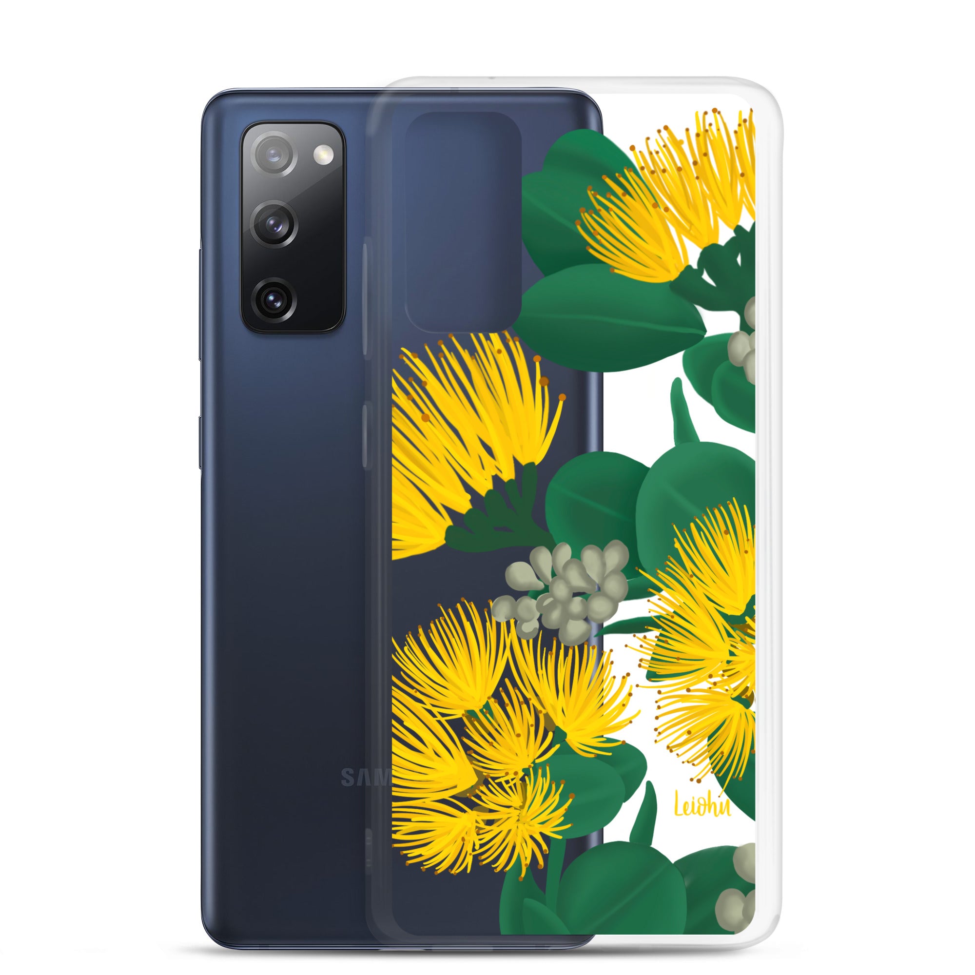 'Ōhi'a Lehua - Melemele - Clear Case for Samsung® - LEIOHU DESIGNS