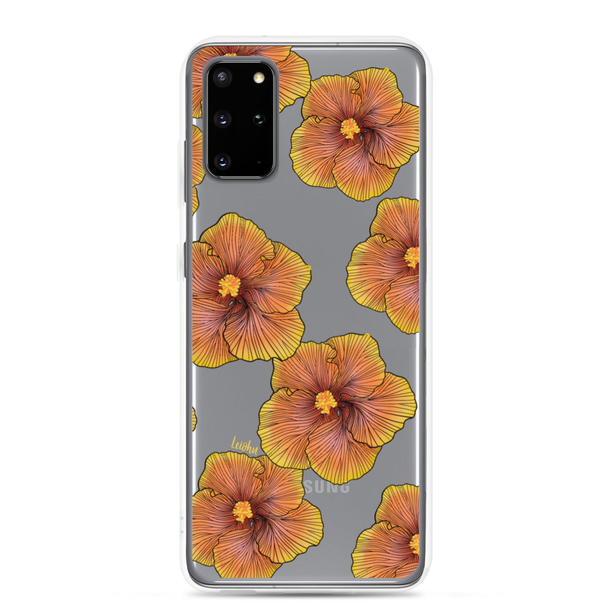 Sunrise Hibiscus - Clear Case for Samsung® - LEIOHU DESIGNS