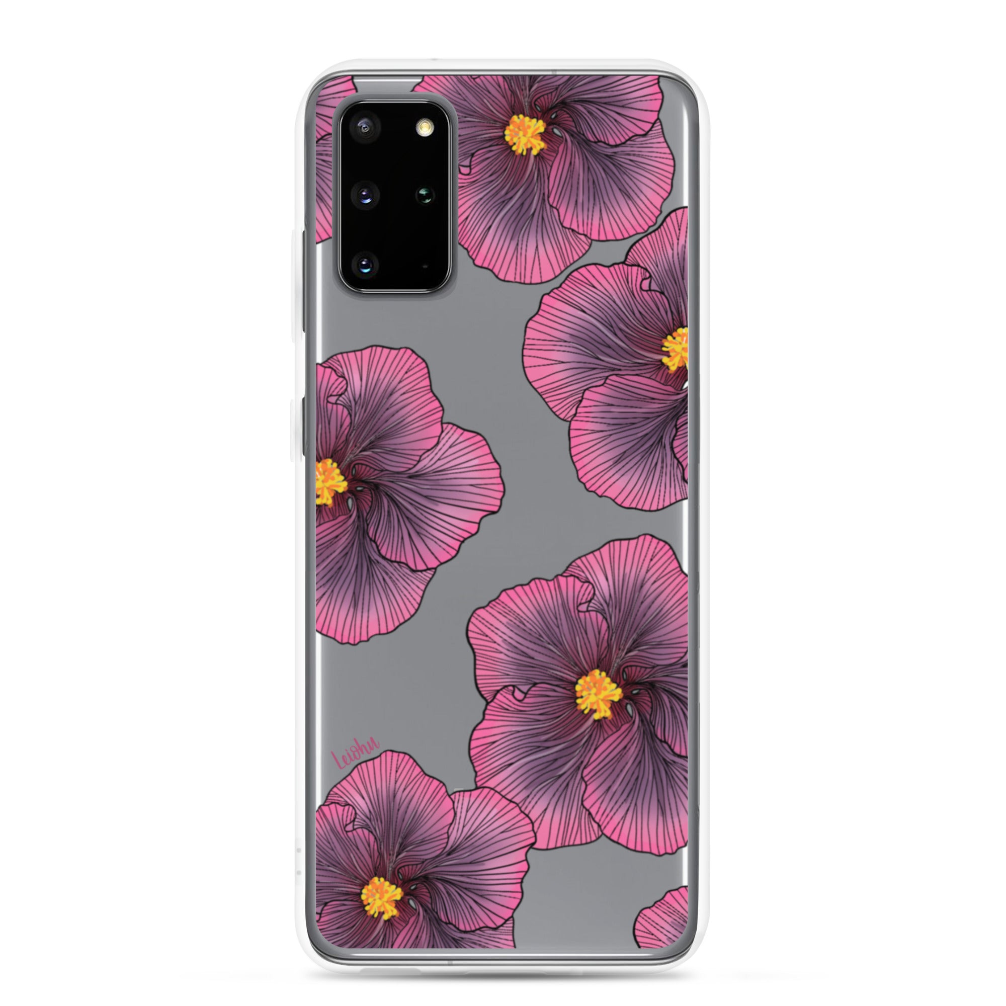 Sunset Hibiscus - Clear Case for Samsung® - LEIOHU DESIGNS