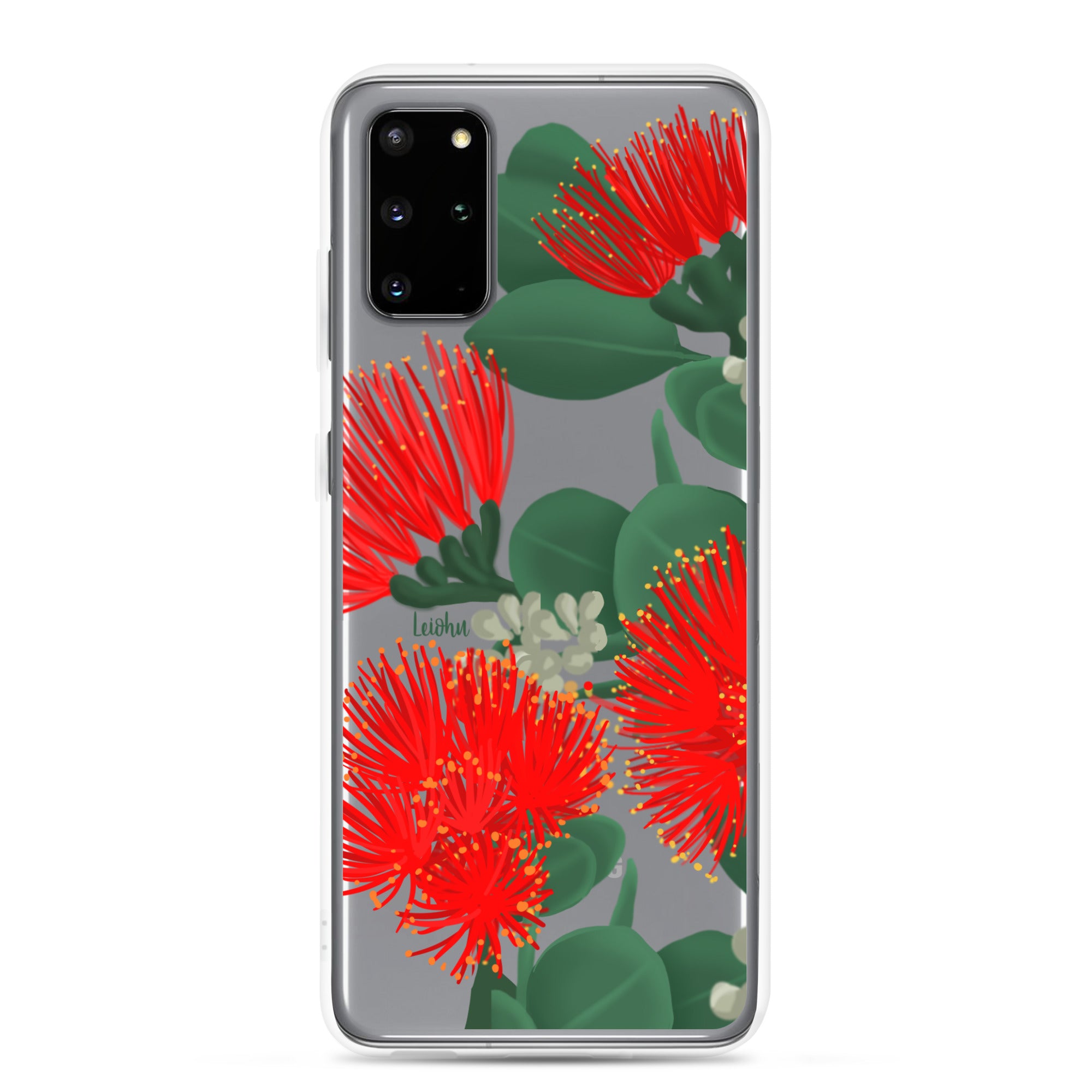 Ōhi'a Lehua - Clear Case for Samsung® - LEIOHU DESIGNS