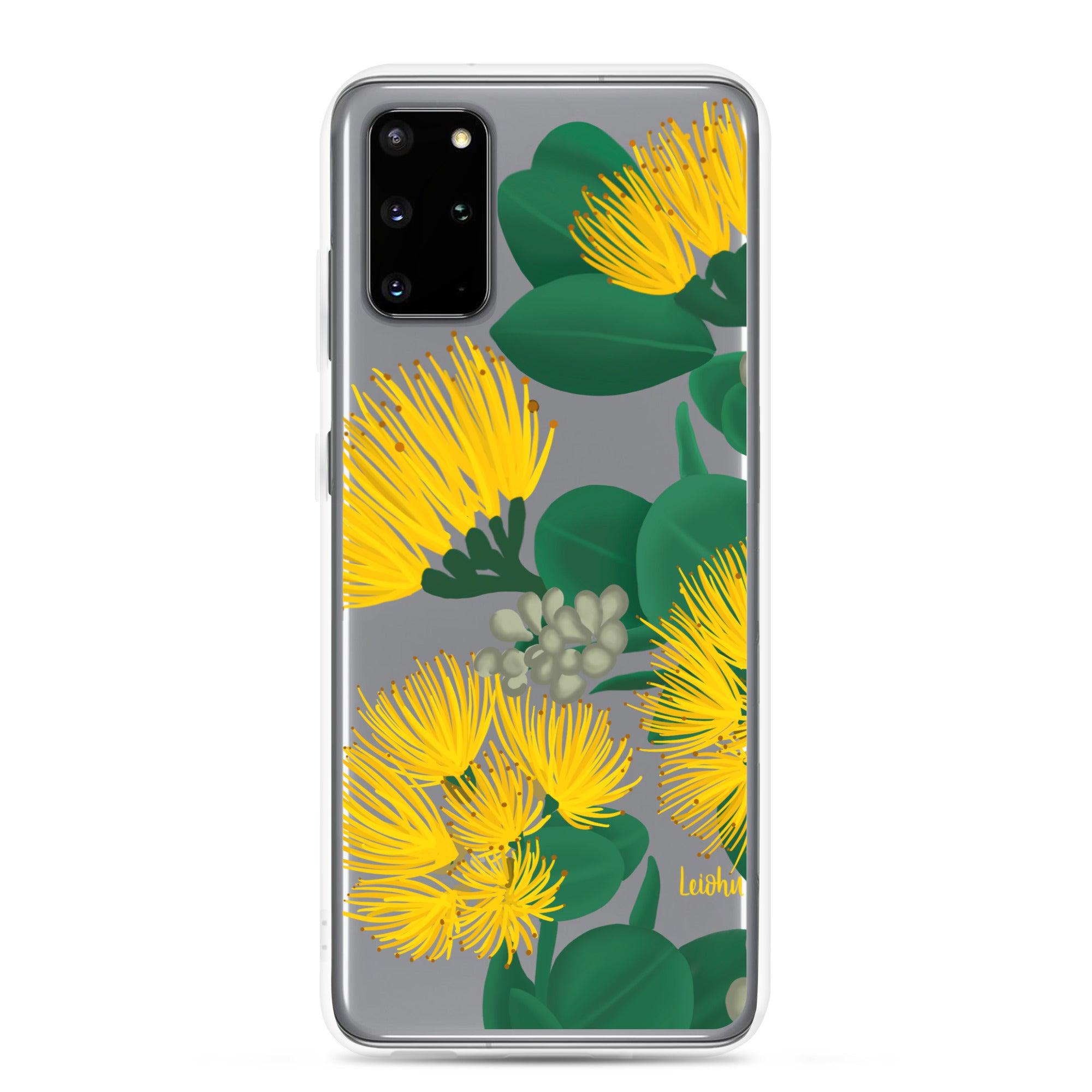 Ōhi'a Lehua - Melemele - Clear Case for Samsung® - LEIOHU DESIGNS