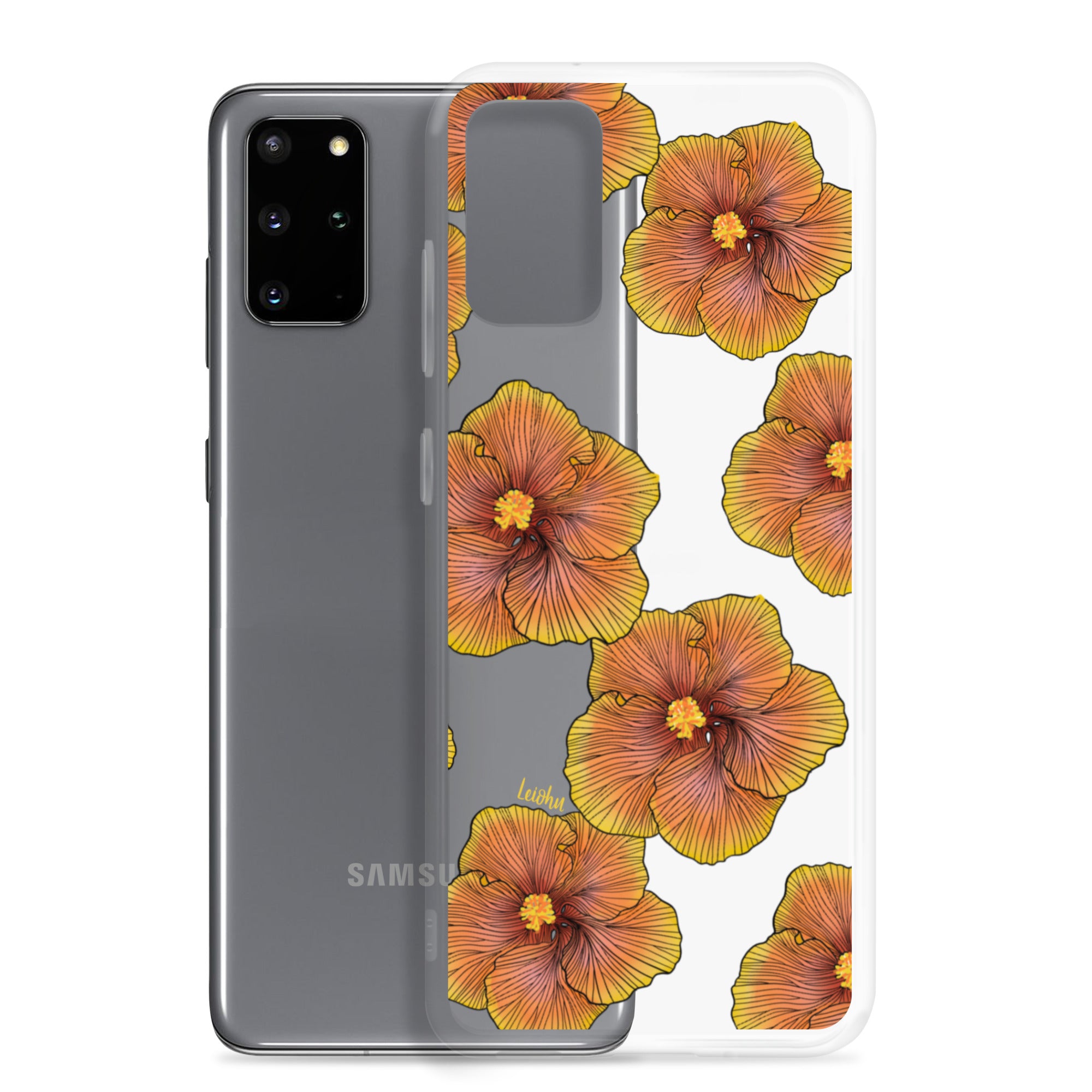 Sunrise Hibiscus - Clear Case for Samsung® - LEIOHU DESIGNS