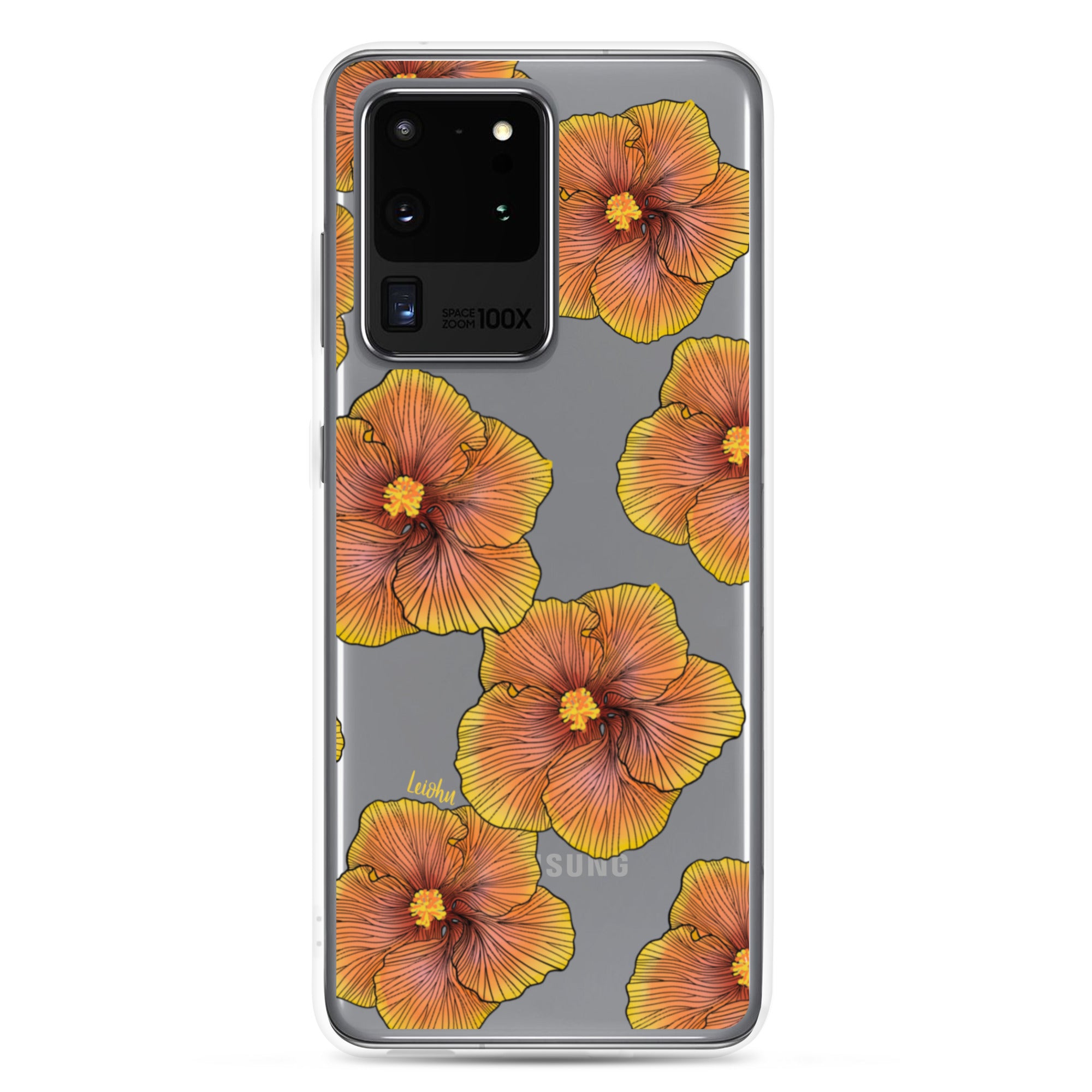 Sunrise Hibiscus - Clear Case for Samsung® - LEIOHU DESIGNS