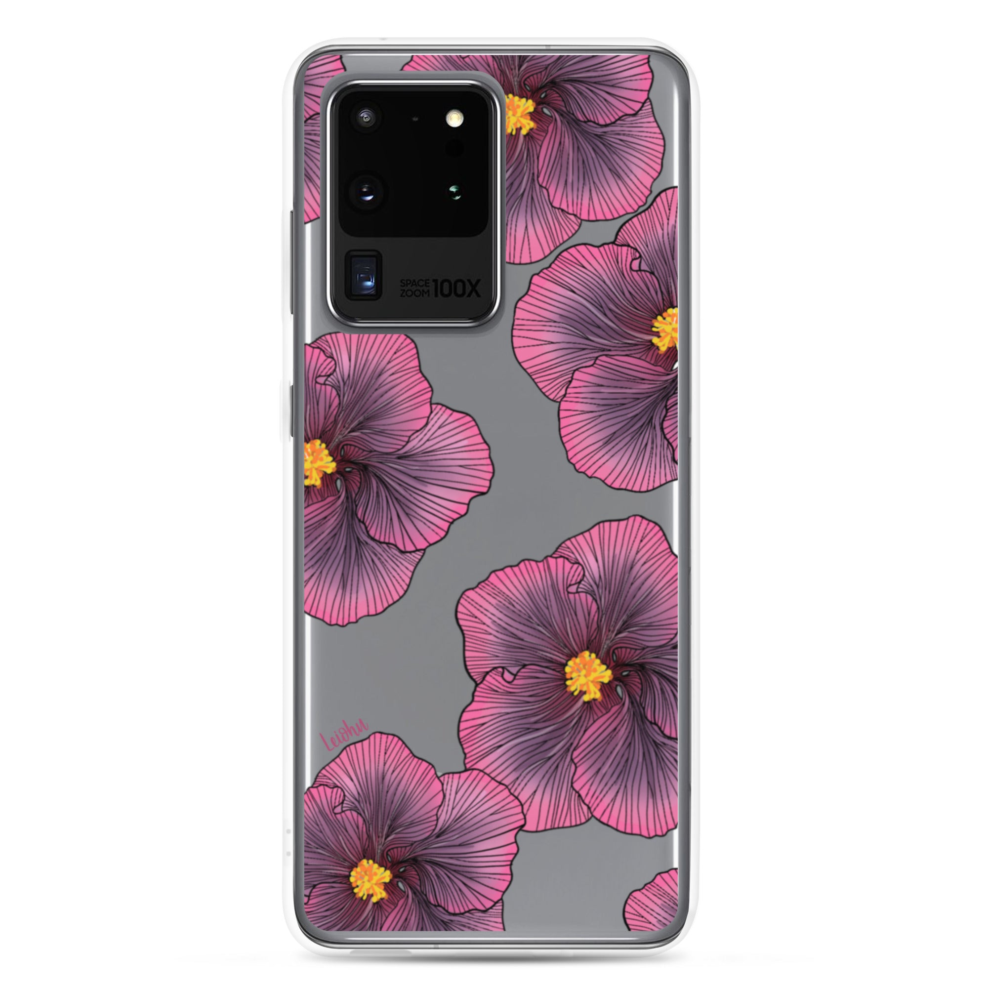 Sunset Hibiscus - Clear Case for Samsung® - LEIOHU DESIGNS