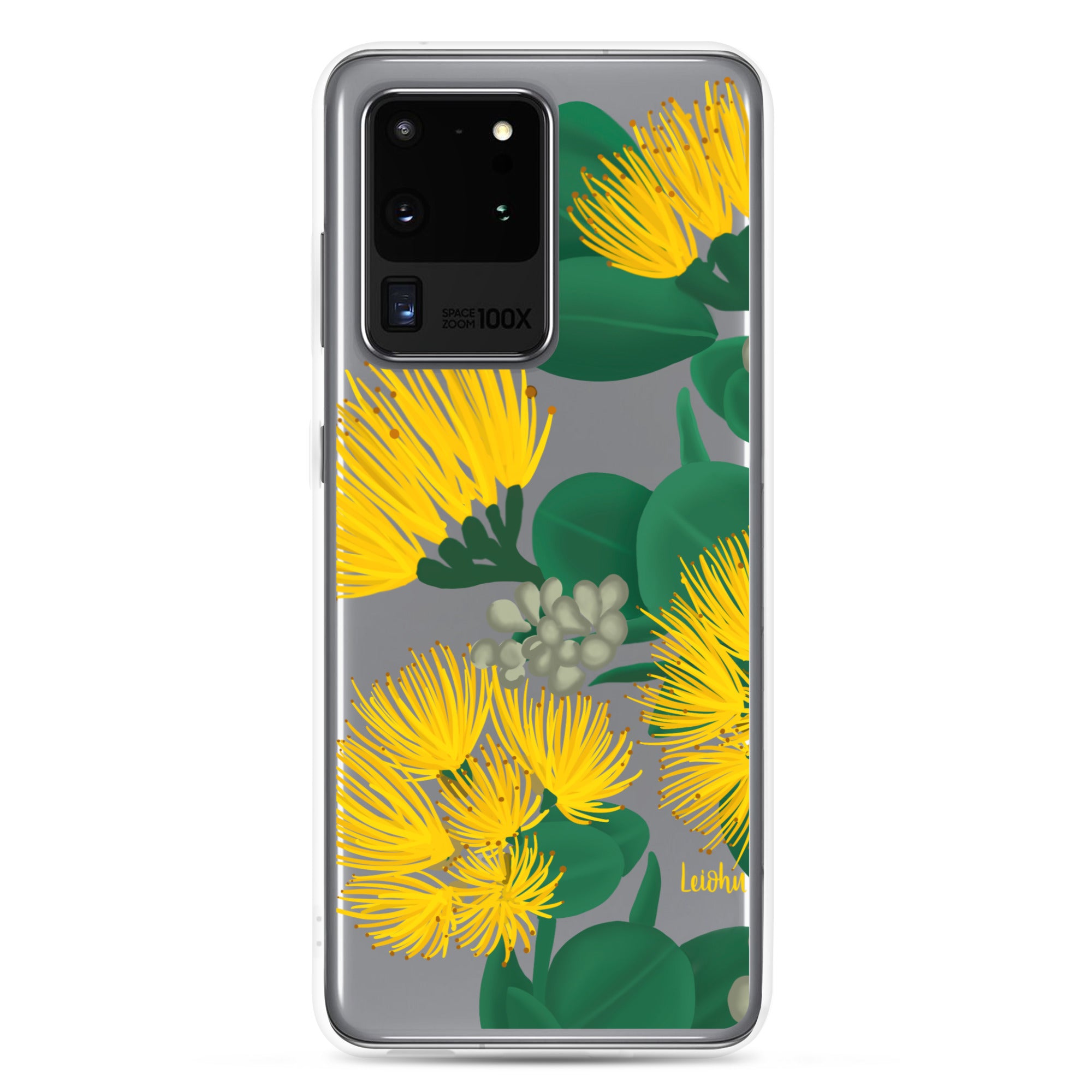 Ōhi'a Lehua - Melemele - Clear Case for Samsung® - LEIOHU DESIGNS