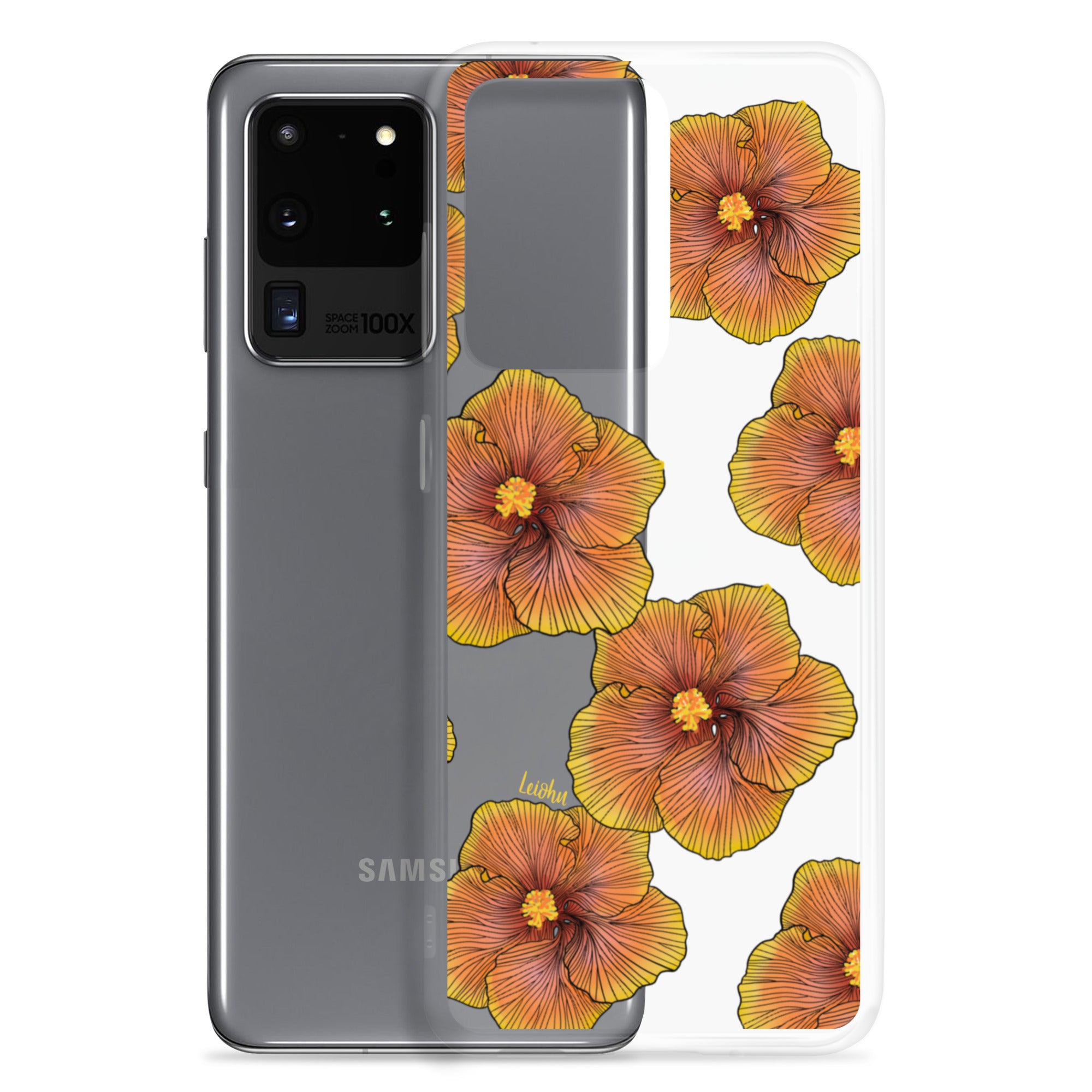 Sunrise Hibiscus - Clear Case for Samsung® - LEIOHU DESIGNS