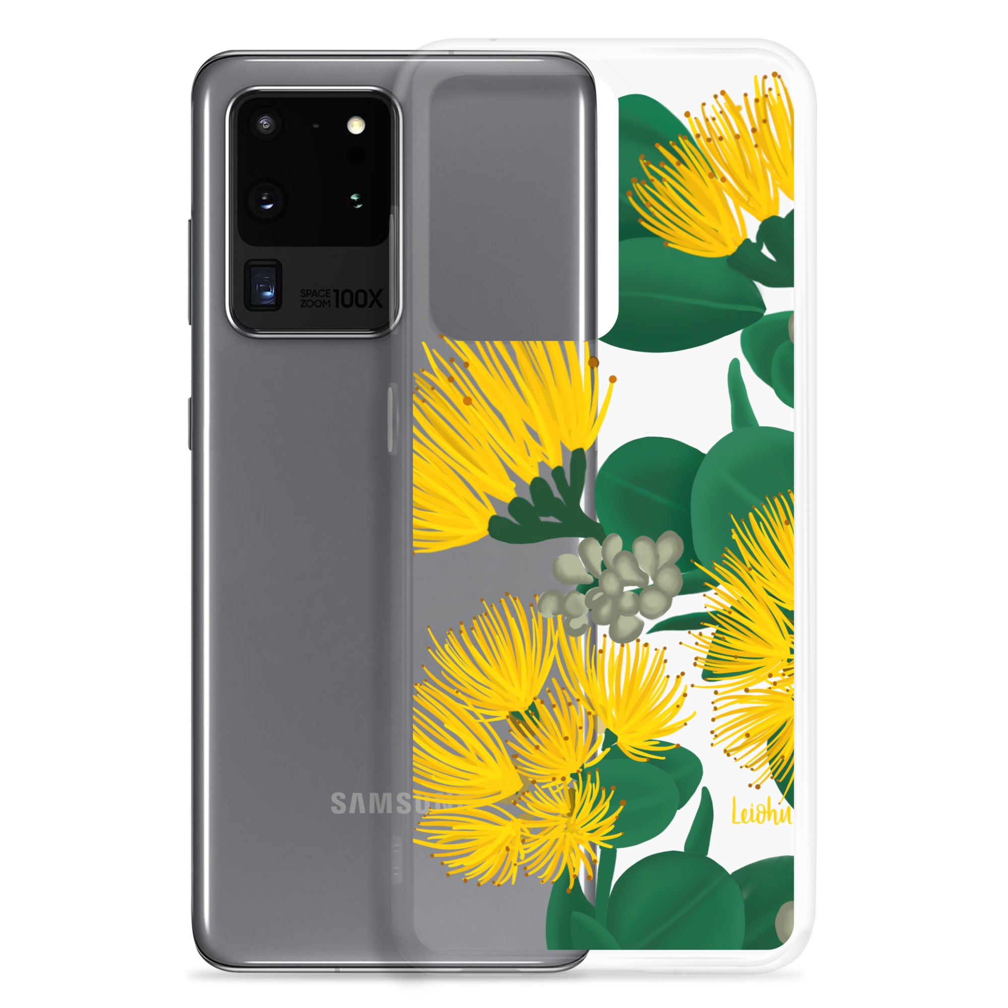 Ōhi'a Lehua - Melemele - Clear Case for Samsung® - LEIOHU DESIGNS