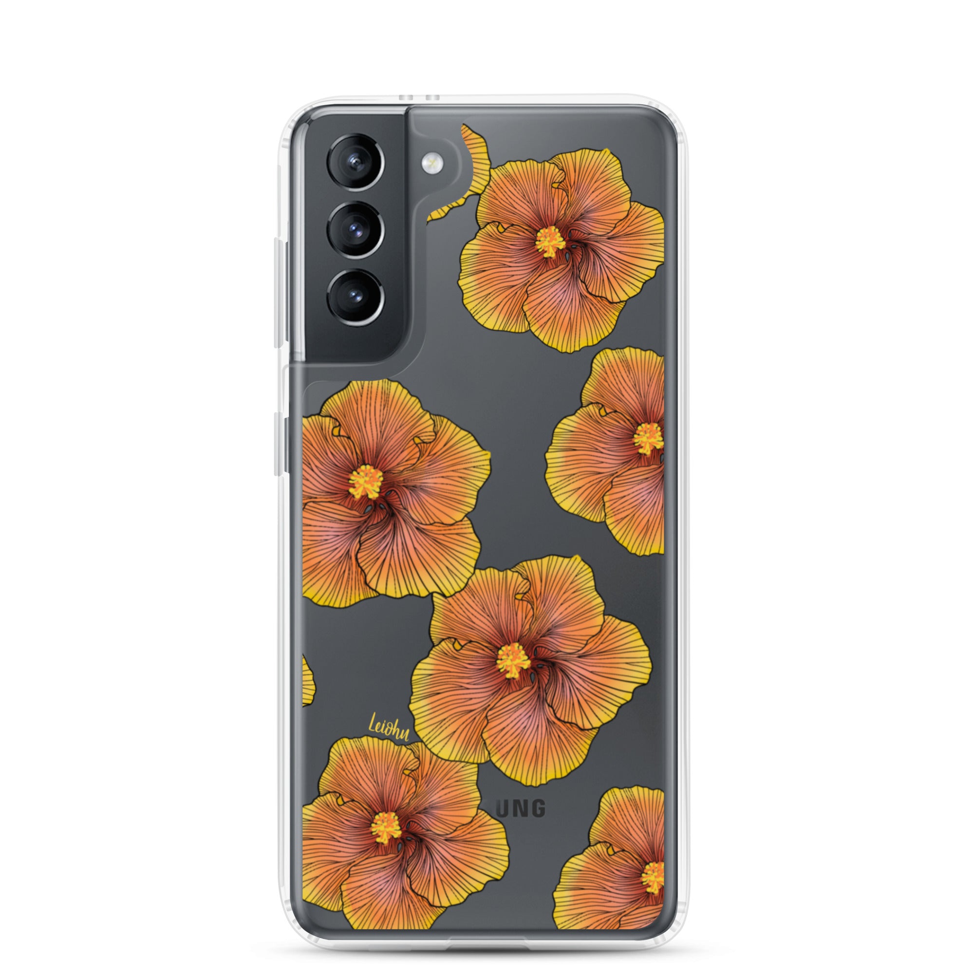 Sunrise Hibiscus - Clear Case for Samsung® - LEIOHU DESIGNS