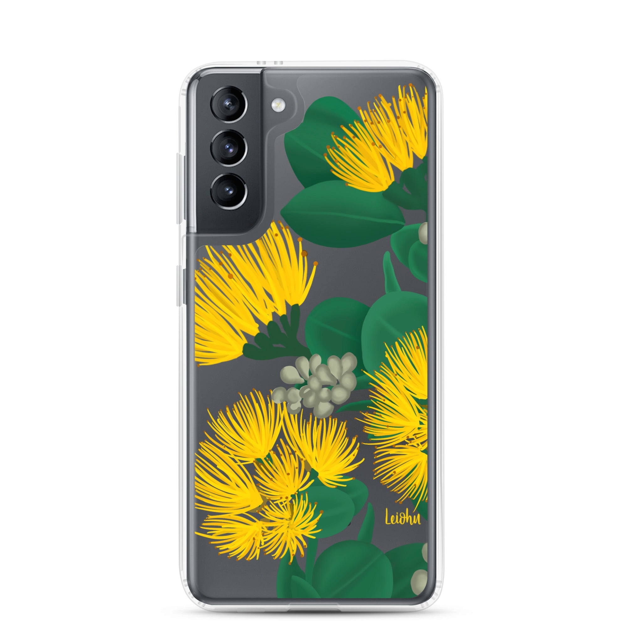 Ōhi'a Lehua - Melemele - Clear Case for Samsung® - LEIOHU DESIGNS