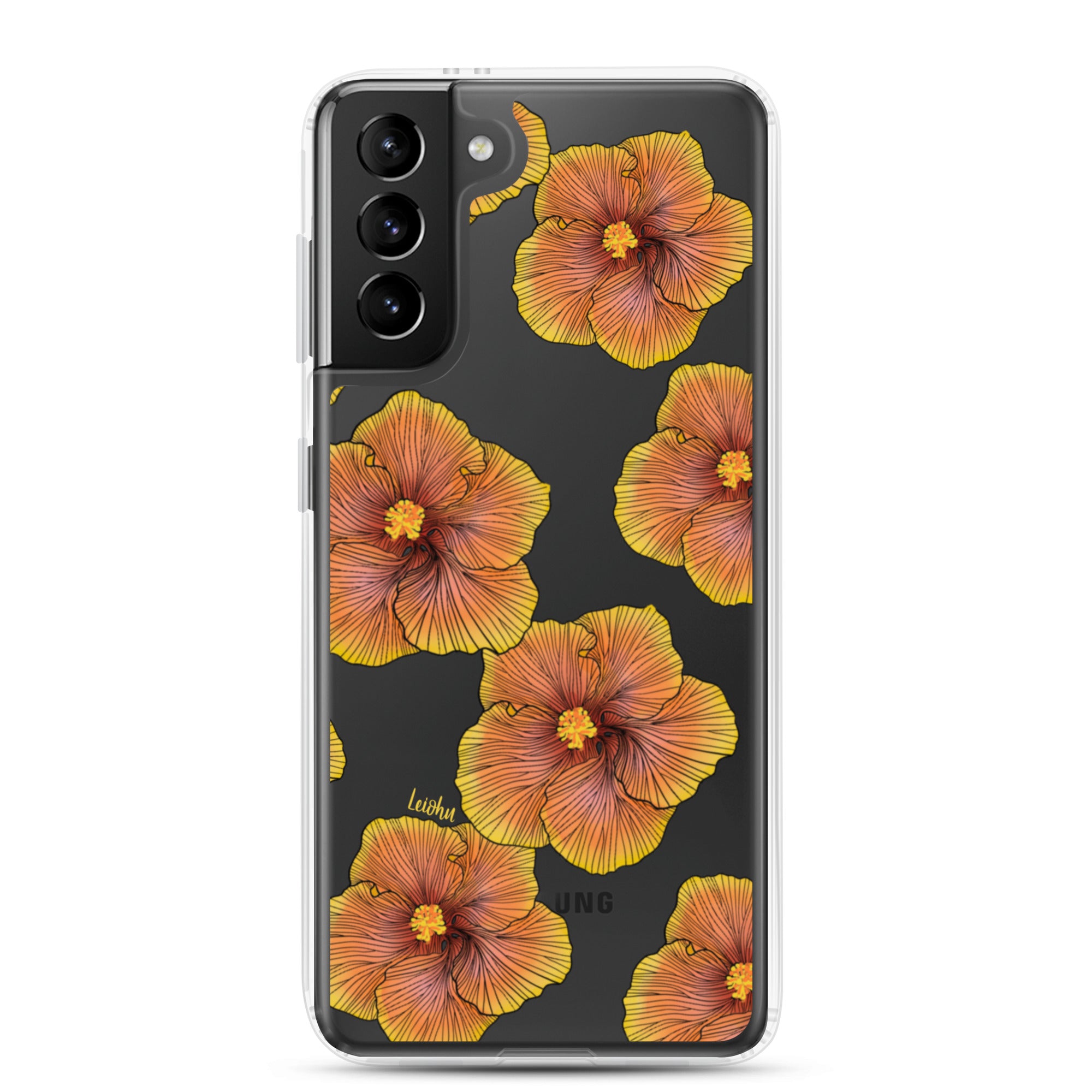 Sunrise Hibiscus - Clear Case for Samsung® - LEIOHU DESIGNS