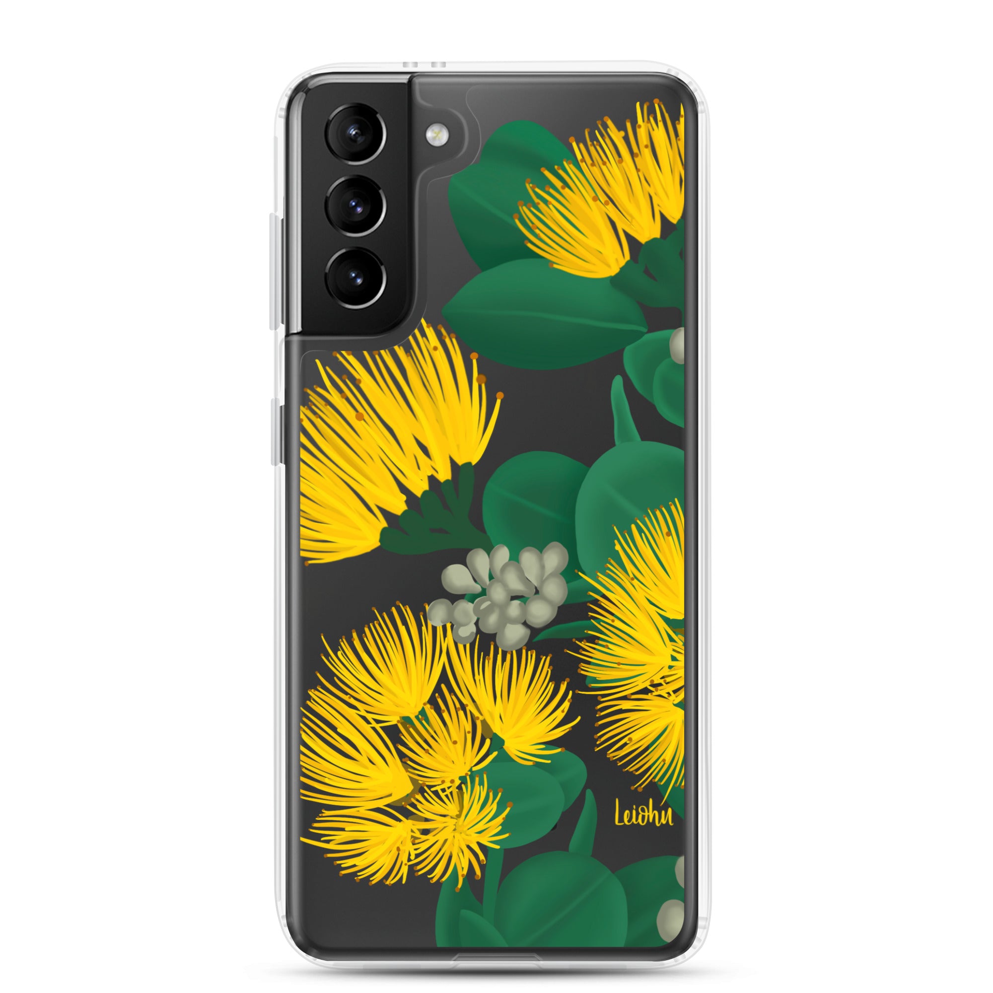 Ōhi'a Lehua - Melemele - Clear Case for Samsung® - LEIOHU DESIGNS
