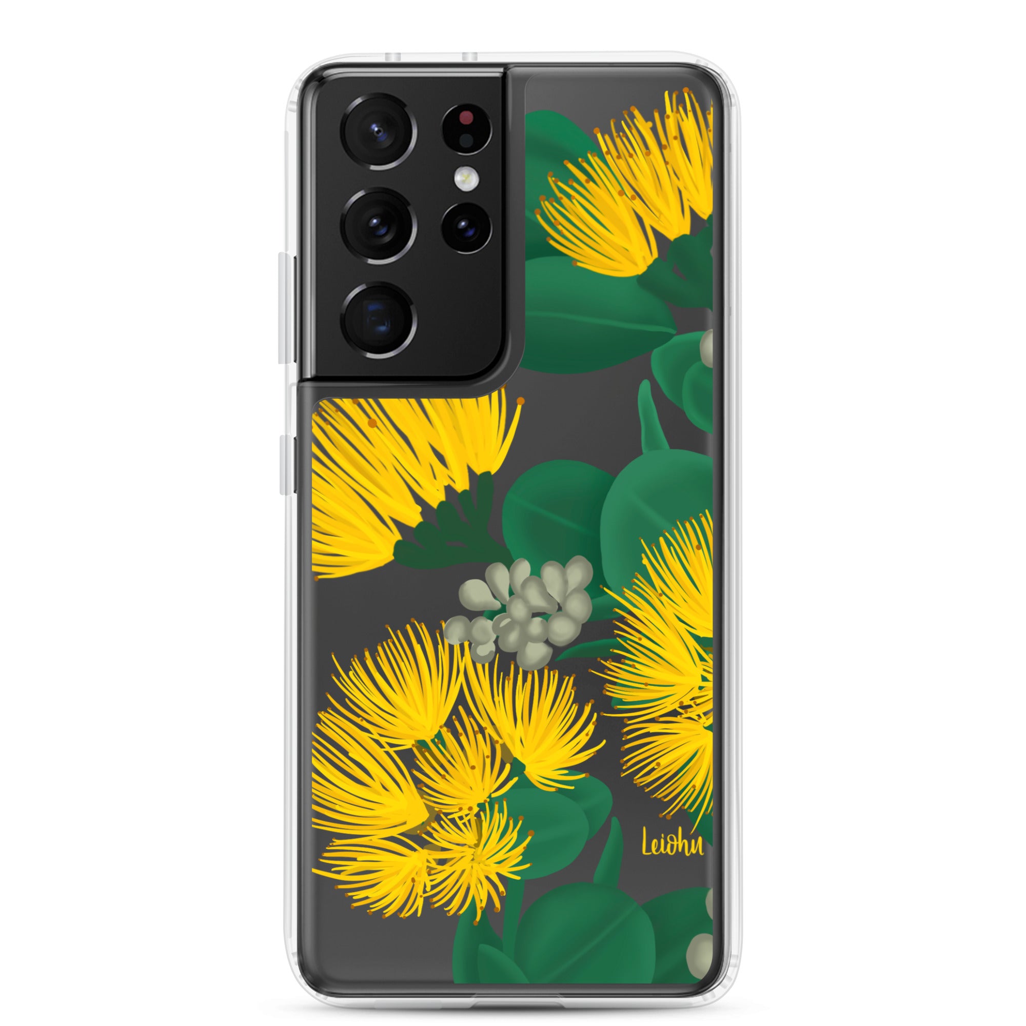 Ōhi'a Lehua - Melemele - Clear Case for Samsung® - LEIOHU DESIGNS