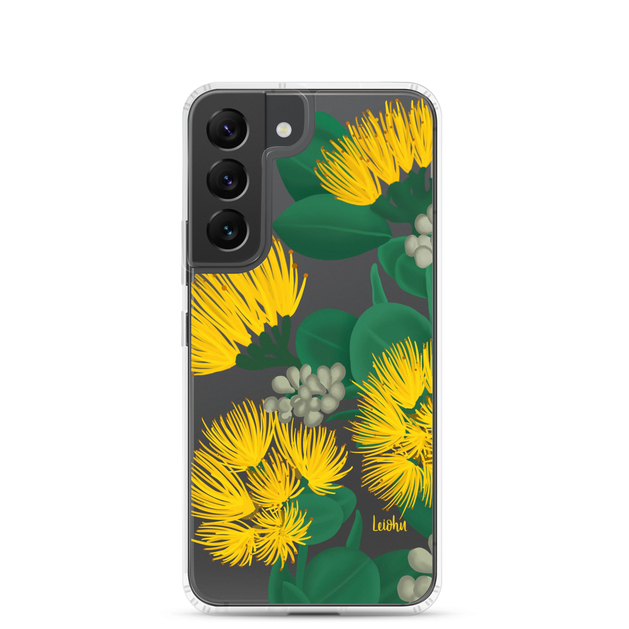 'Ōhi'a Lehua - Melemele - Clear Case for Samsung® - LEIOHU DESIGNS