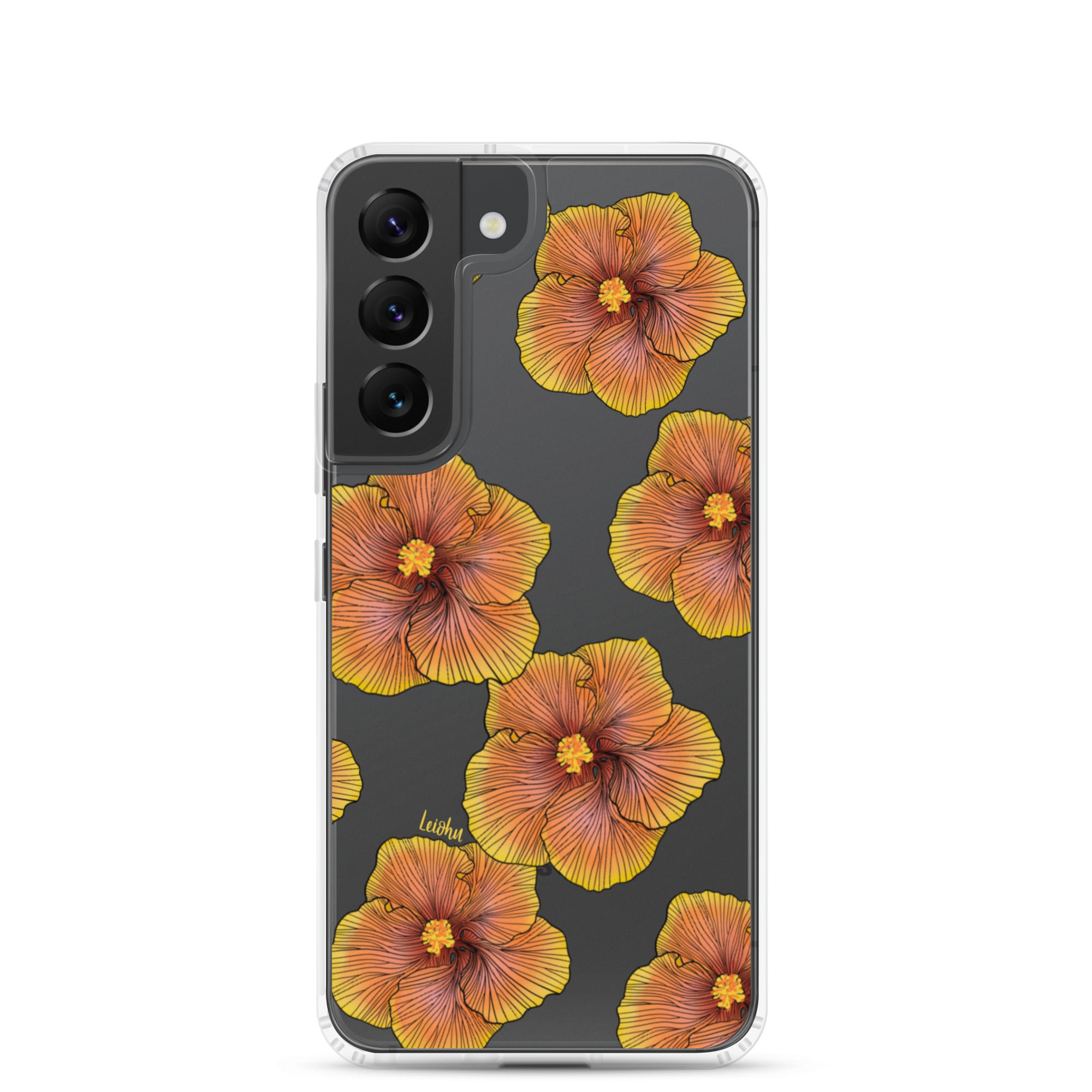 Sunrise Hibiscus - Clear Case for Samsung® - LEIOHU DESIGNS