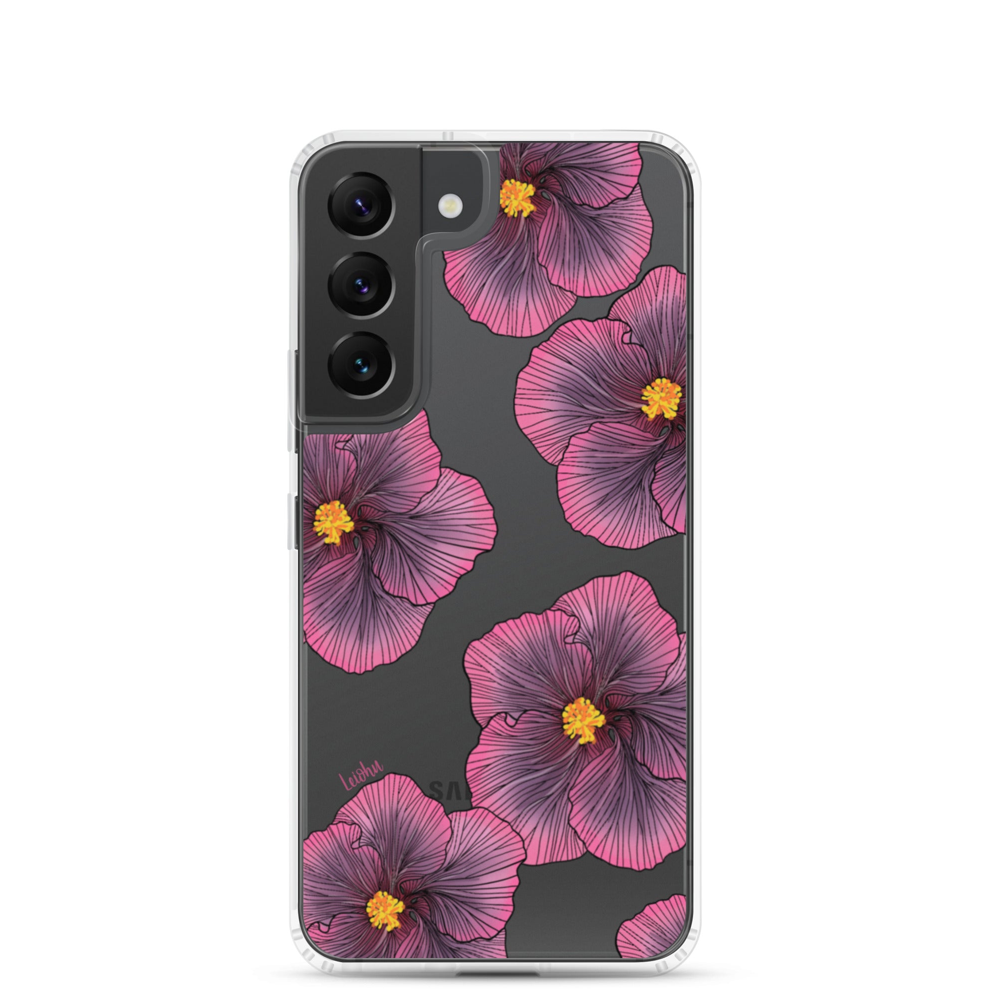 Sunset Hibiscus - Clear Case for Samsung® - LEIOHU DESIGNS